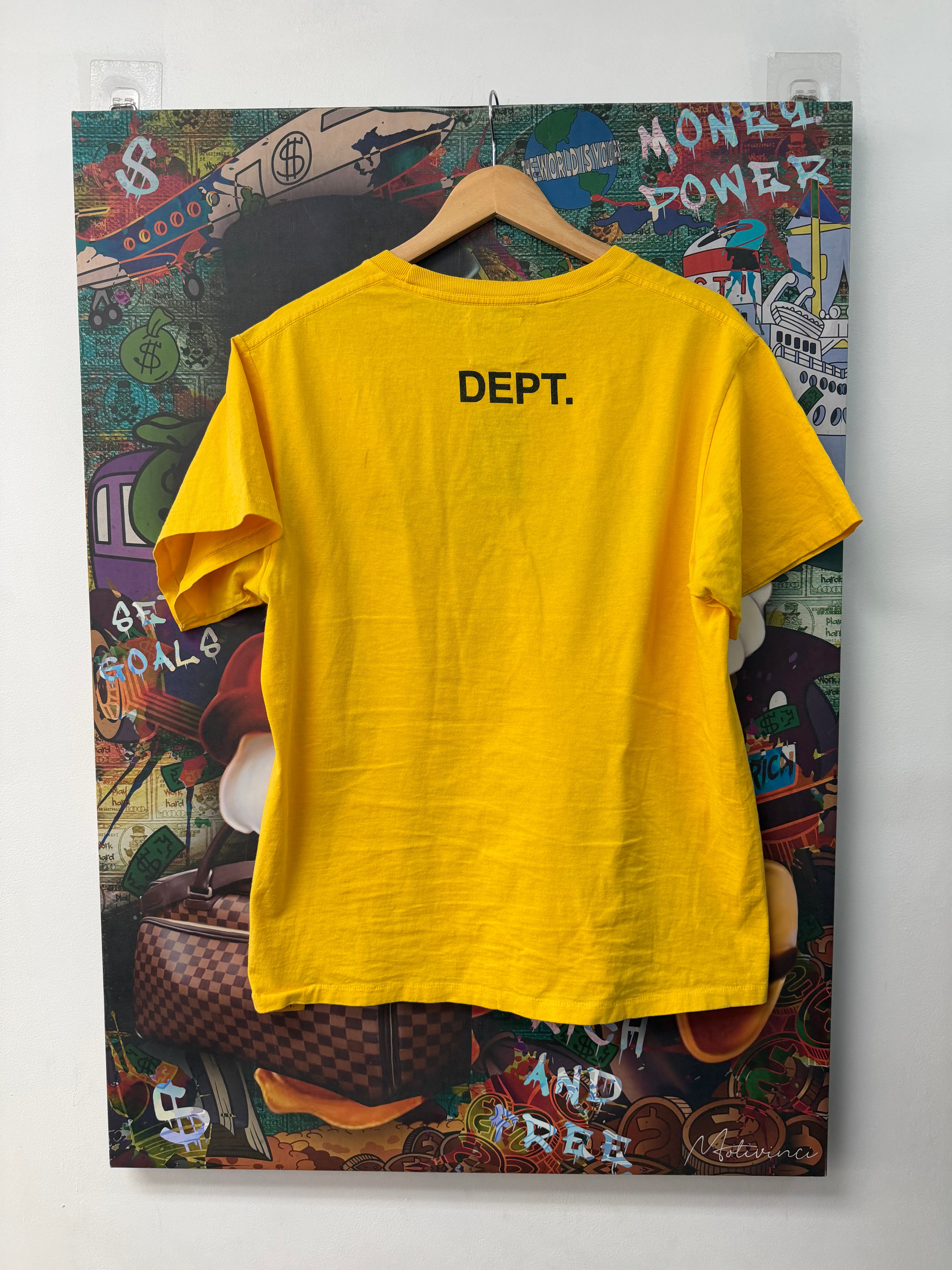 Gallery Dept Yellow Black Classic Tee