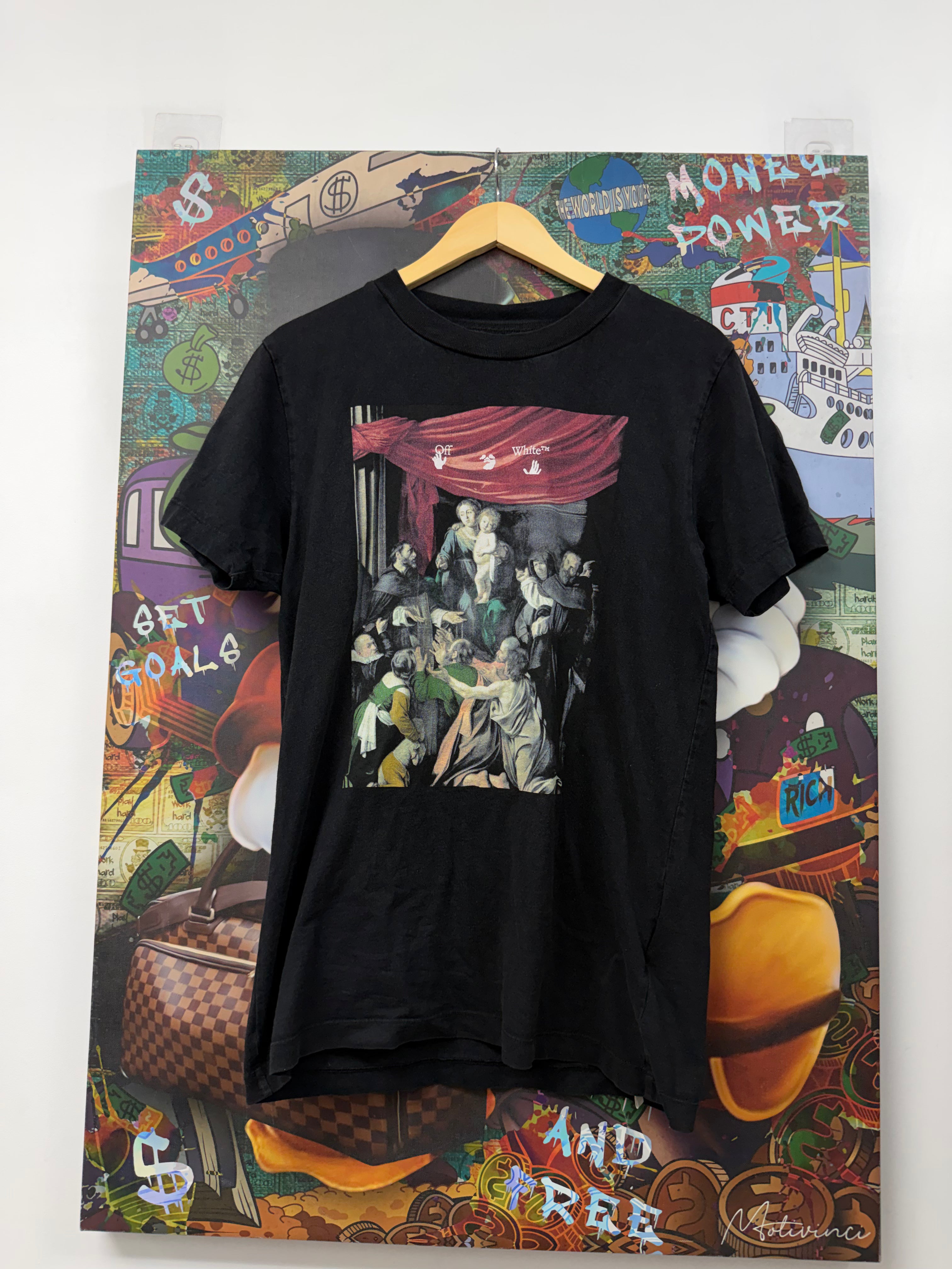 Off White Black Carravaggio Arrows Tee