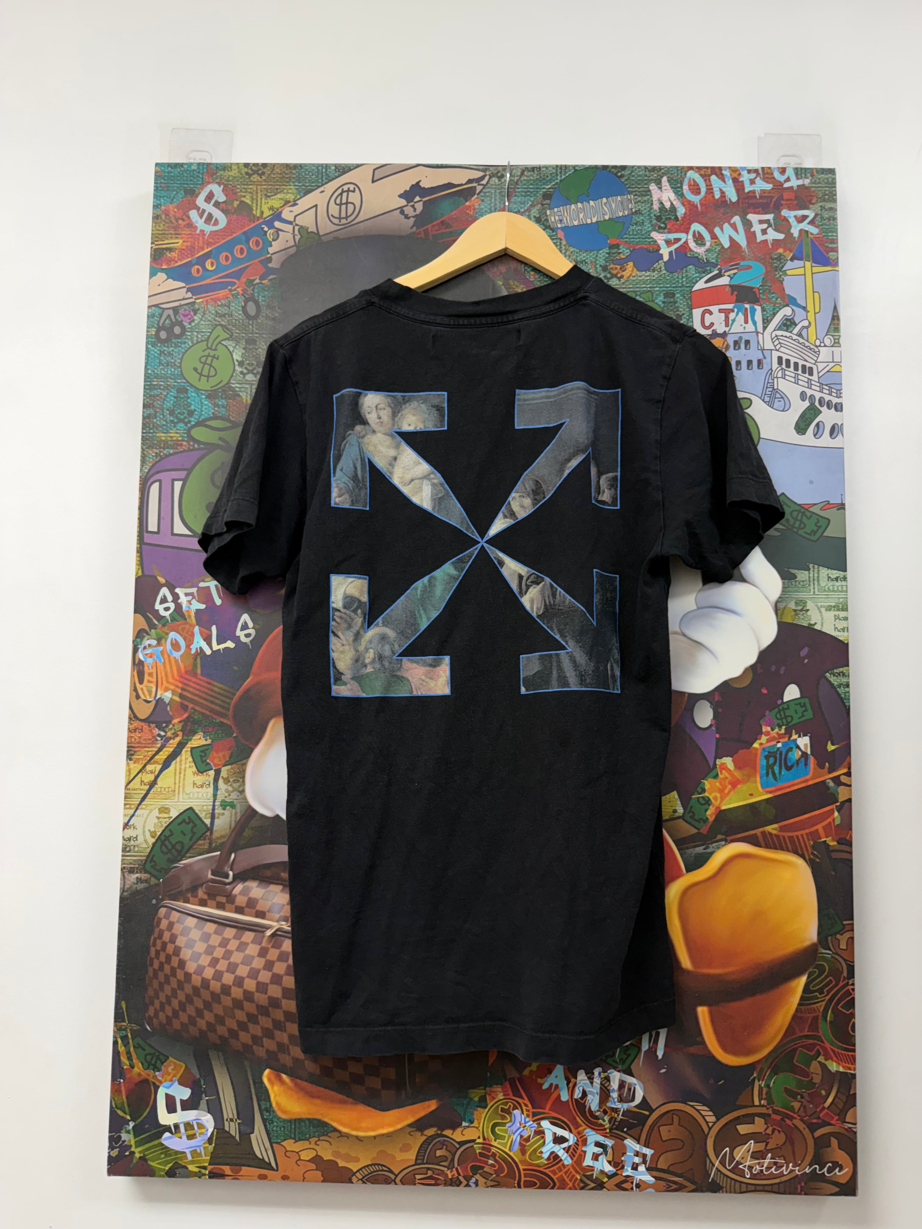 Off White Black Carravaggio Arrows Tee