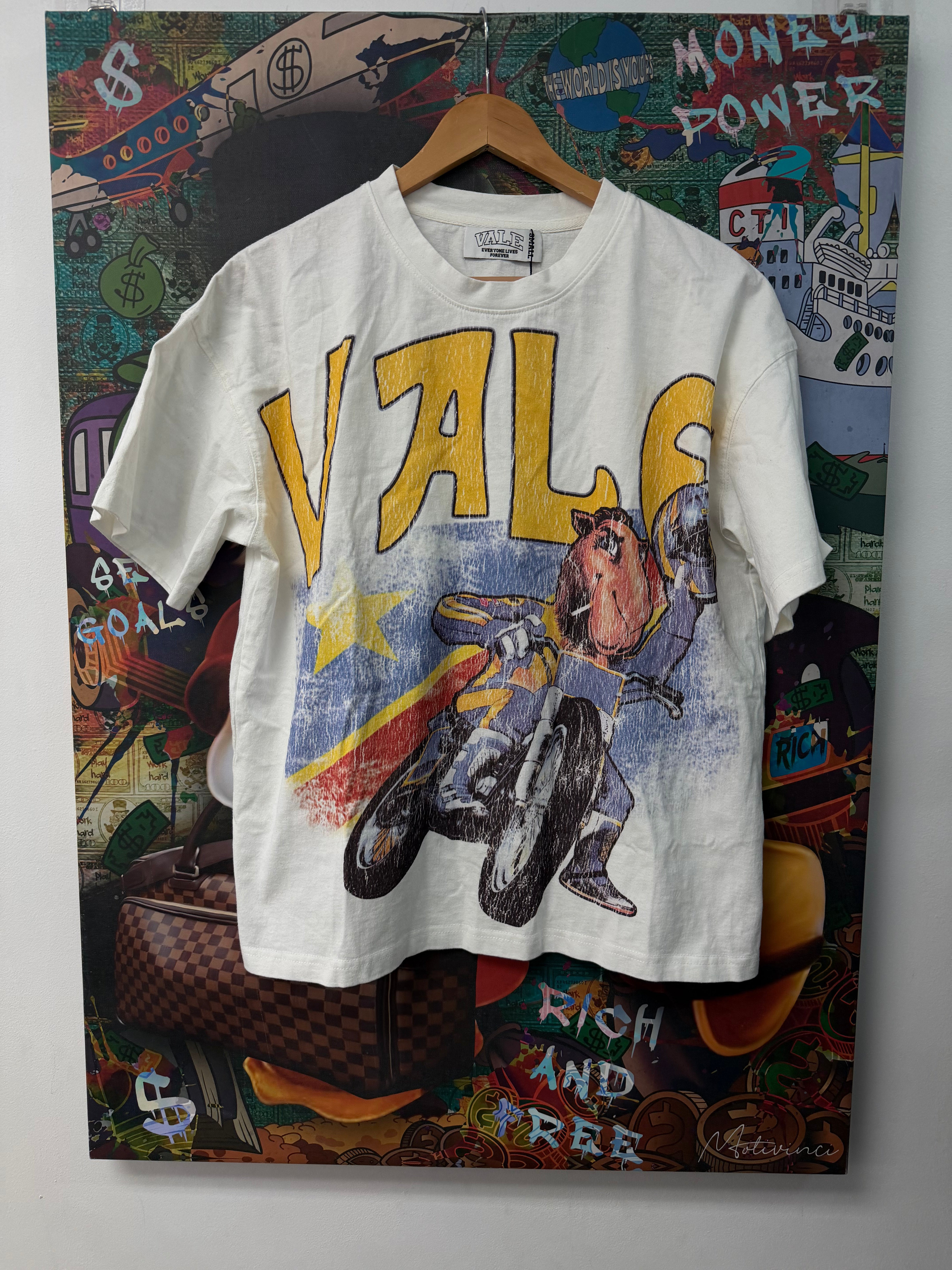 Vale Camel White Tee