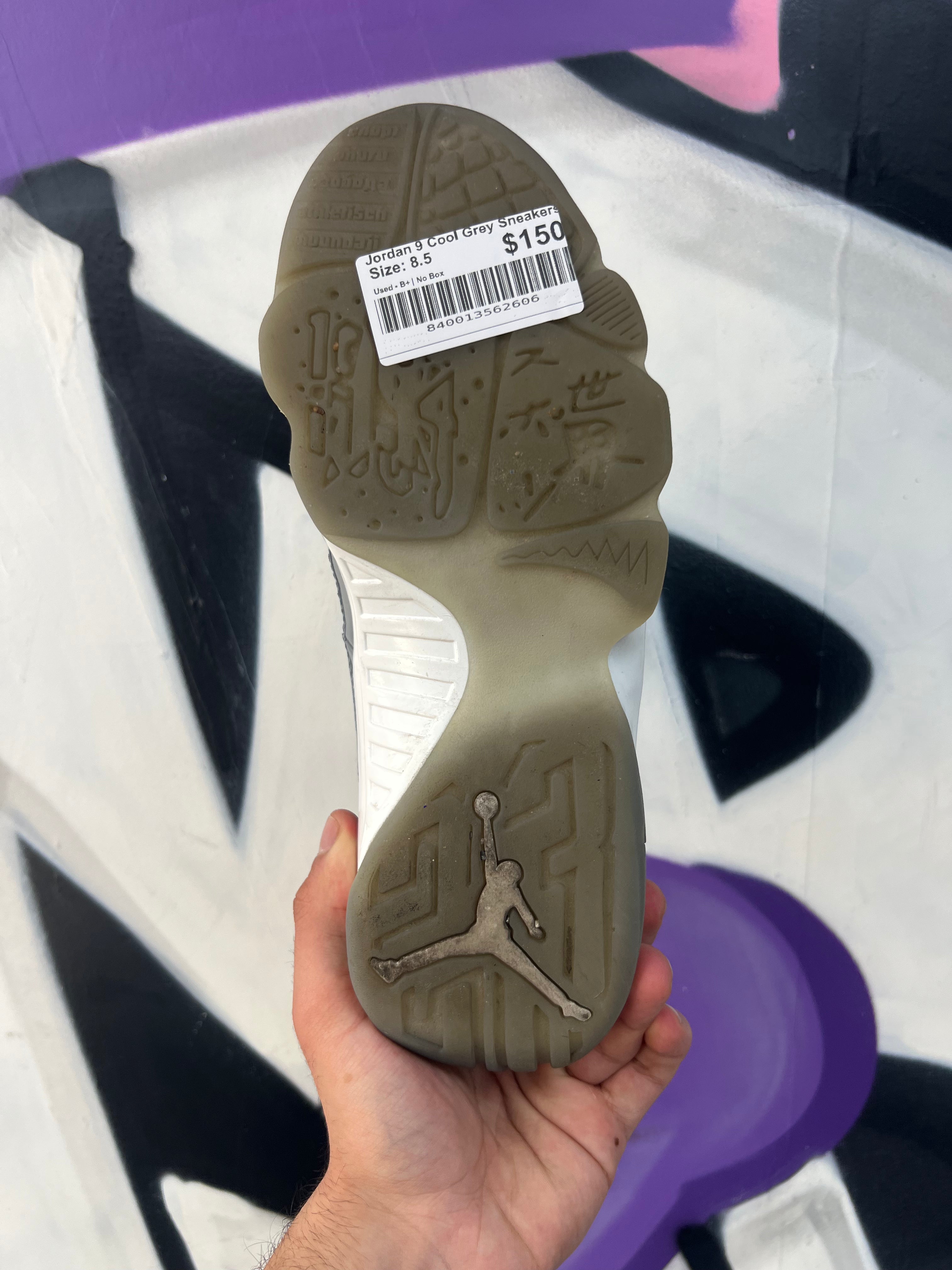 Jordan 9 Cool Grey Sneakers