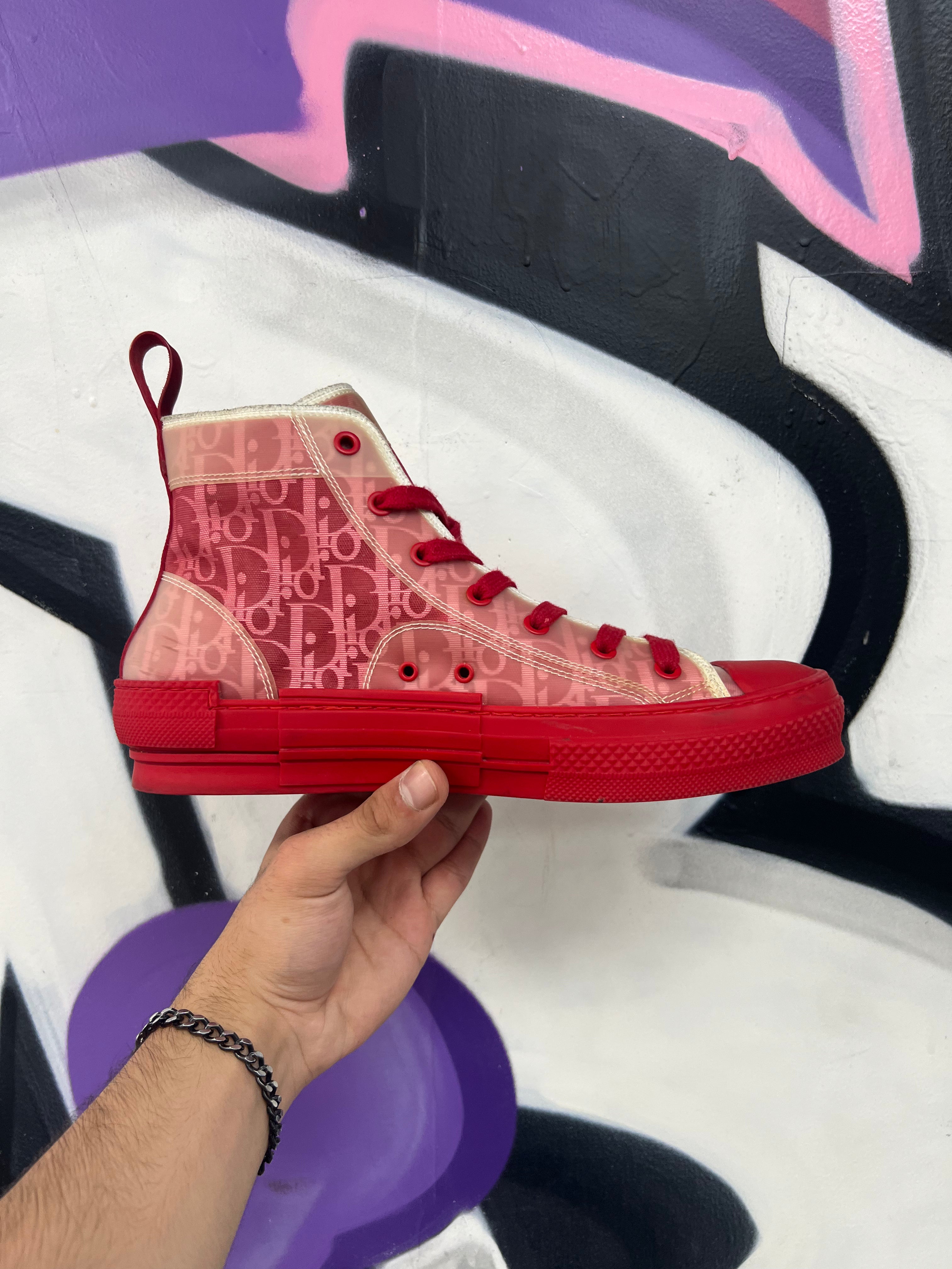 Dior Red Oblique B23 Sneakers