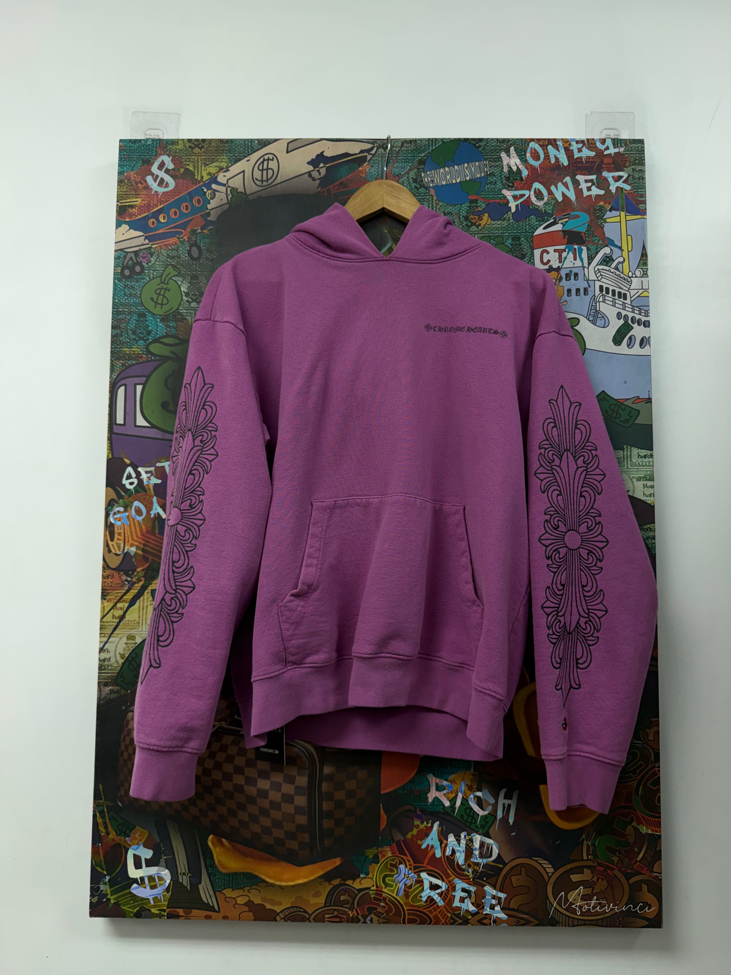 Chrome Hearts Matty Boy Purple Web Hoodie
