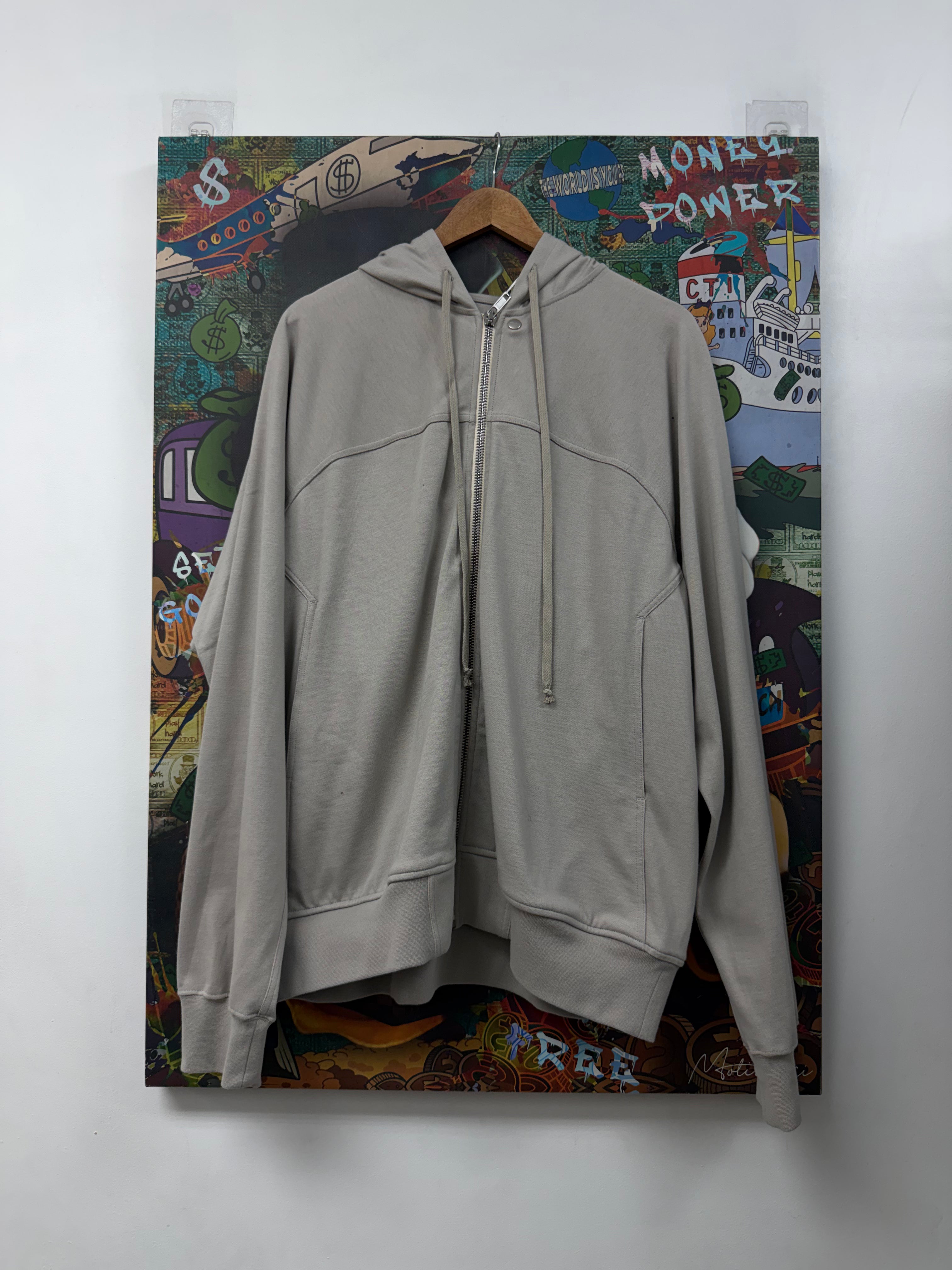 Rick Owens Pearl' Windbreaker Zip Up Hoodie