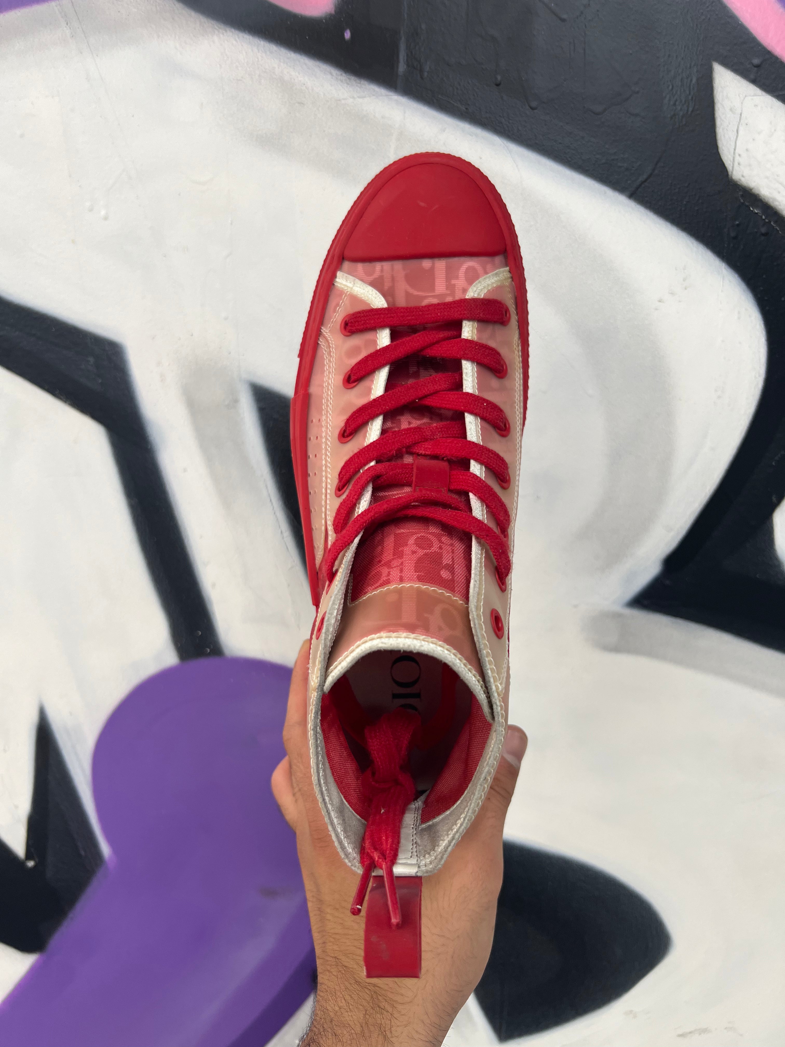 Dior Red Oblique B23 Sneakers