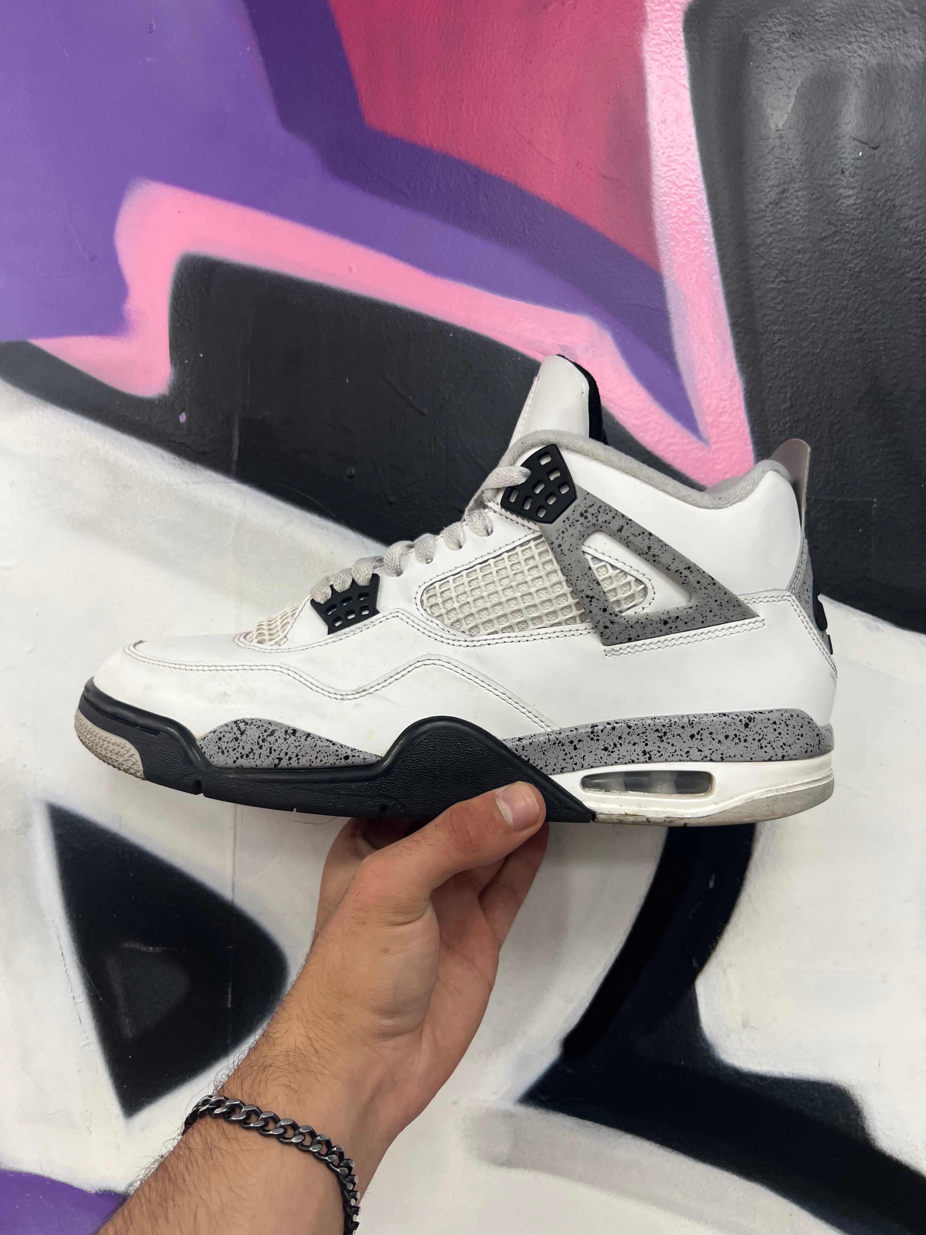Jordan 4 White Cement Sneakers