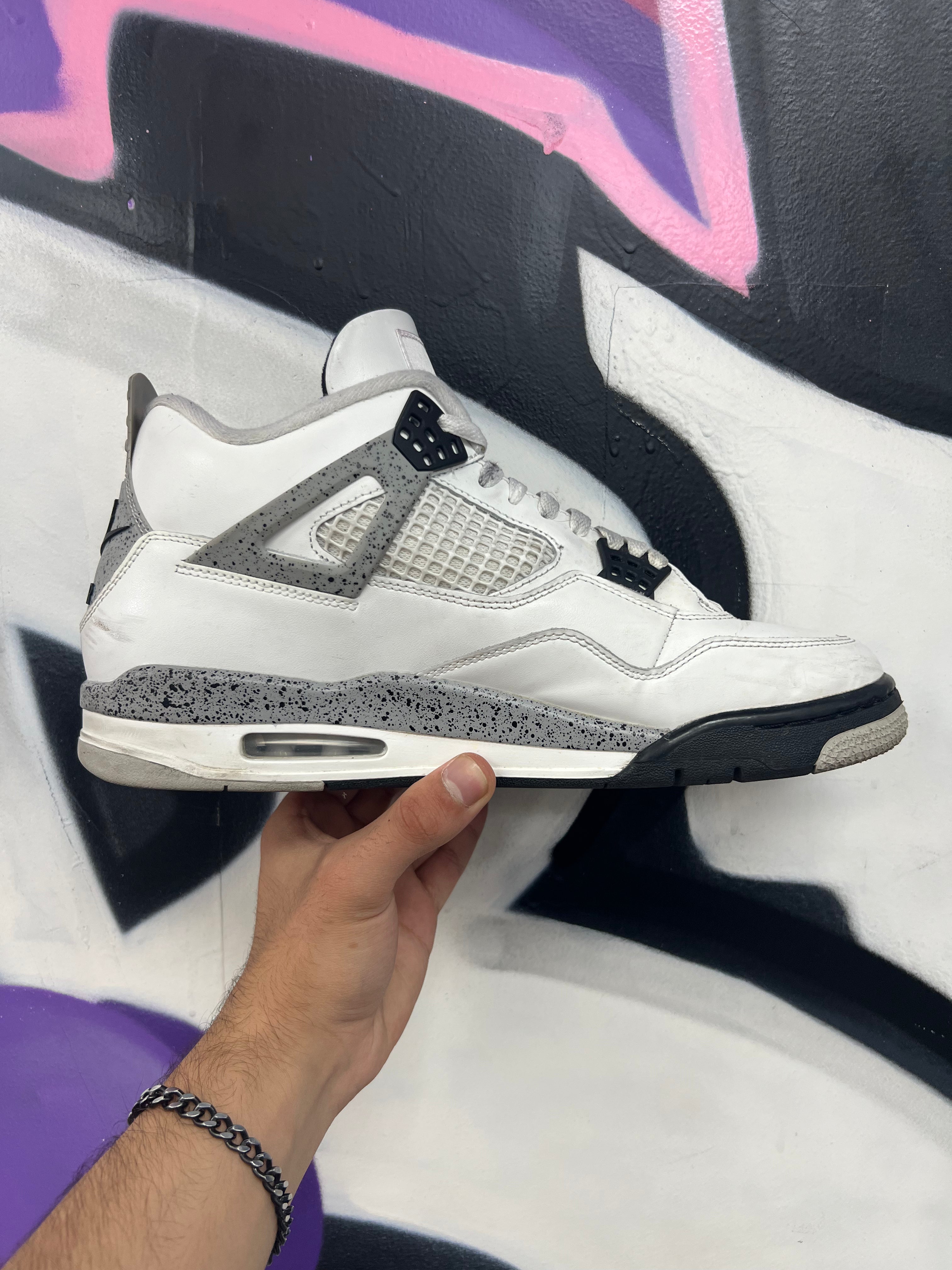 Jordan 4 White Cement Sneakers