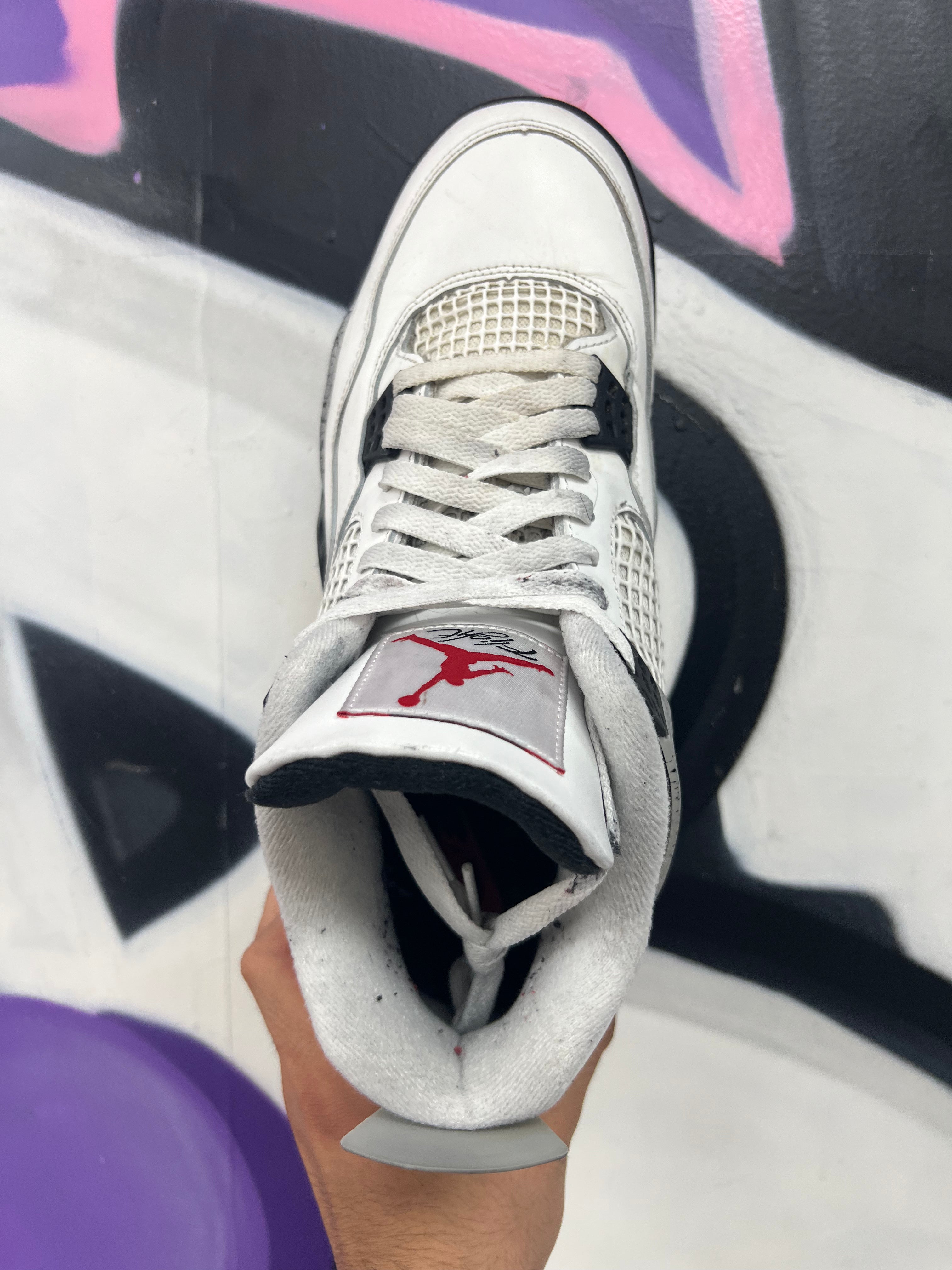 Jordan 4 White Cement Sneakers