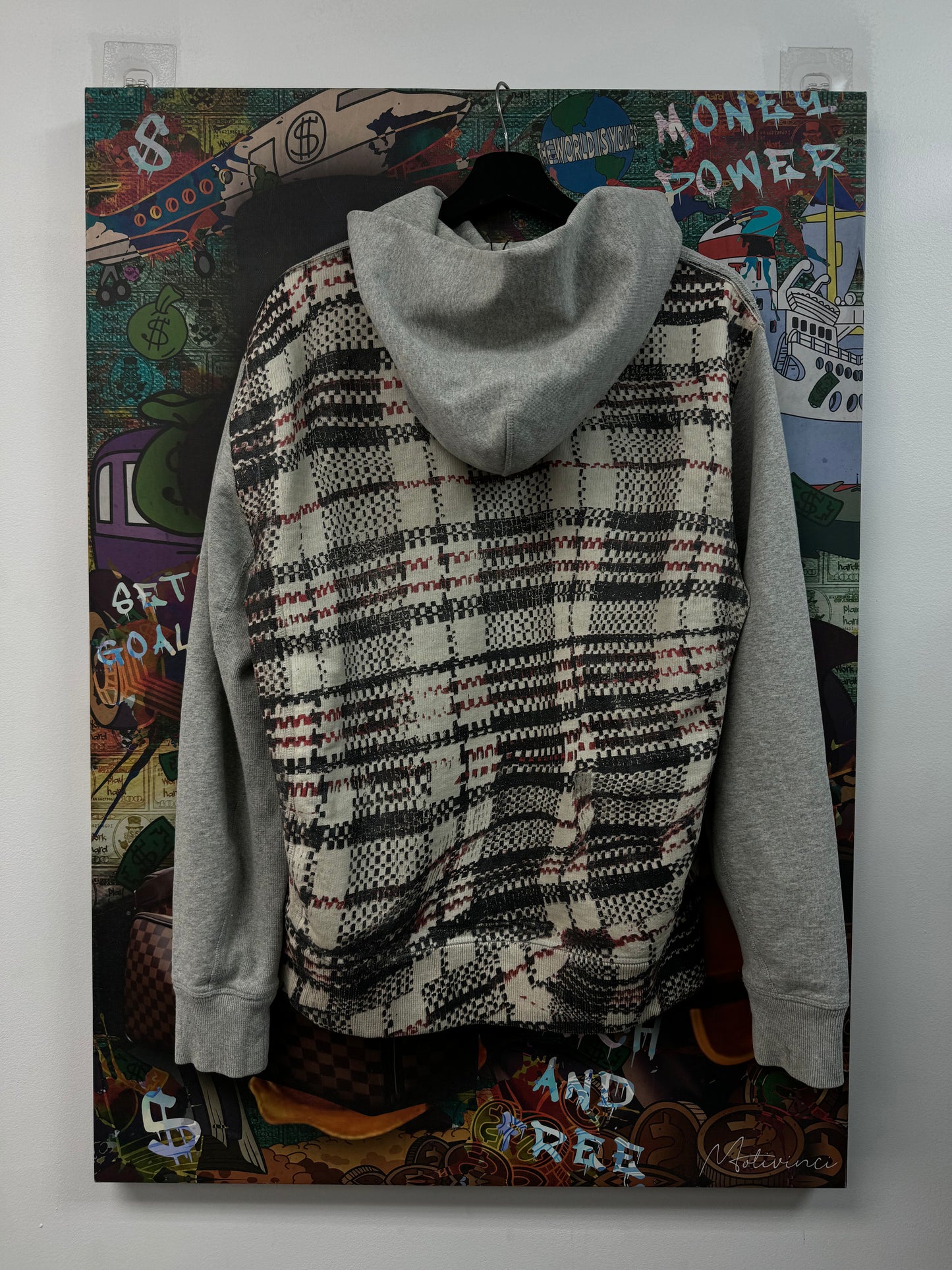 Helmut Lang Grey Vienna Paris Hoodie