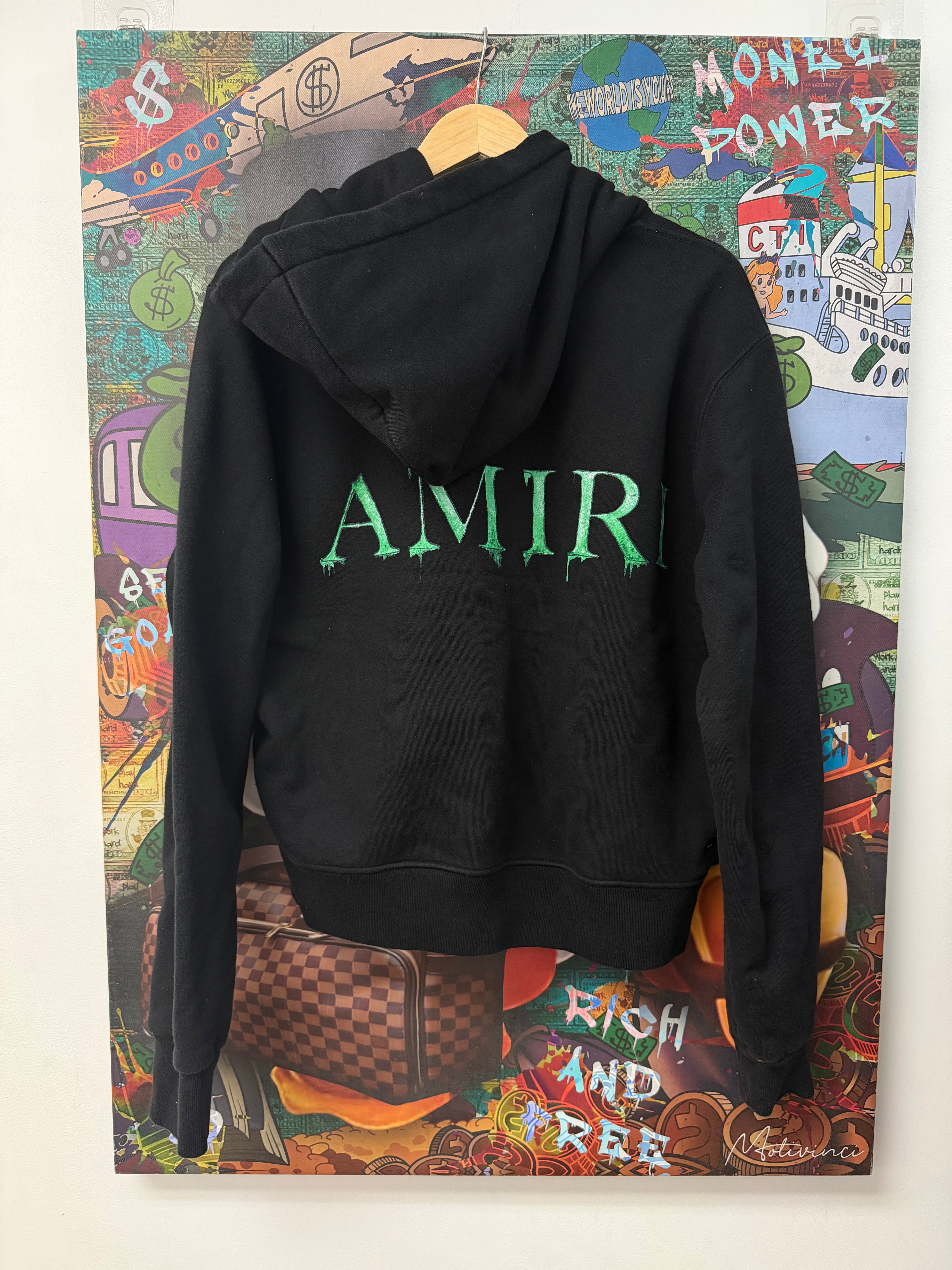 Amiri Black MA Slime Hoodie
