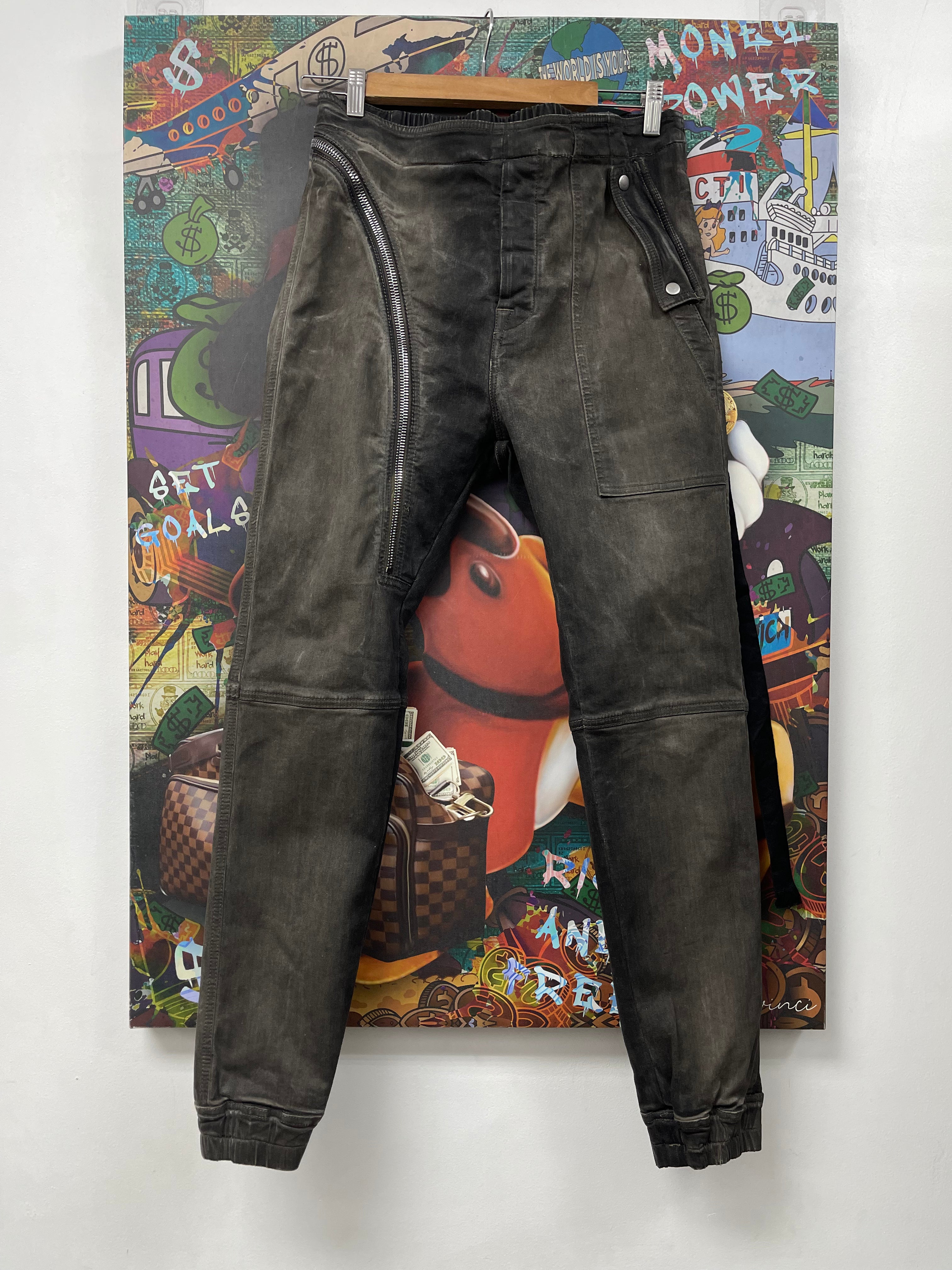 Rick Owens Hog Washed RipStop Nylon AircrafT Pants