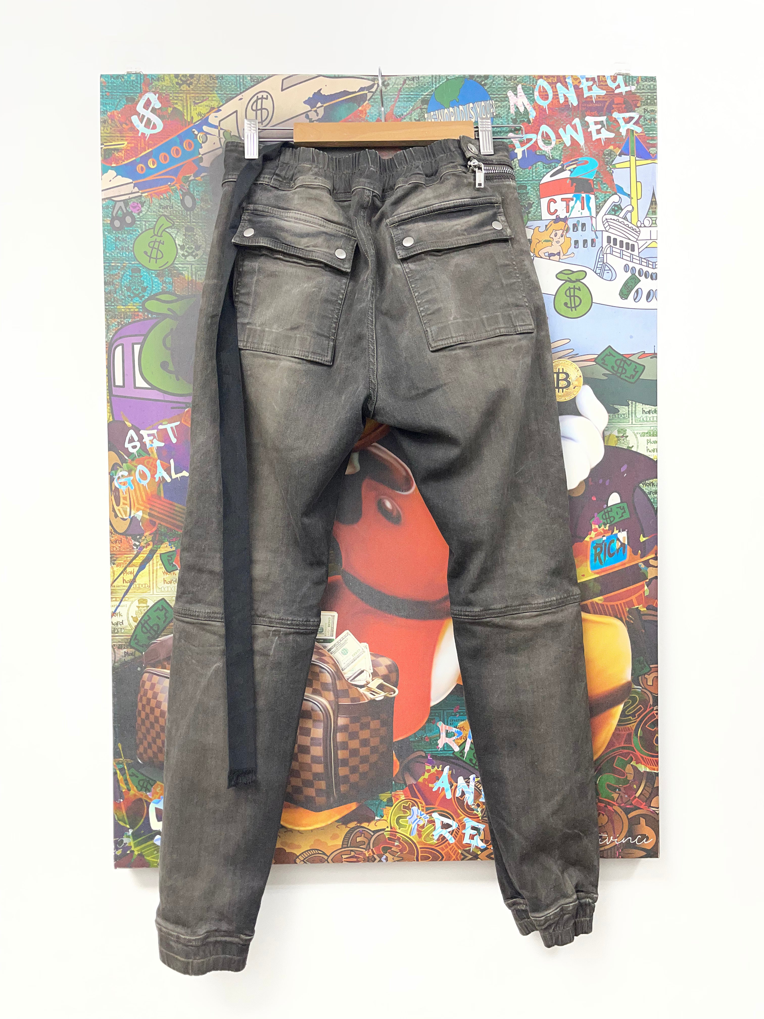 Rick Owens Hog Washed RipStop Nylon AircrafT Pants