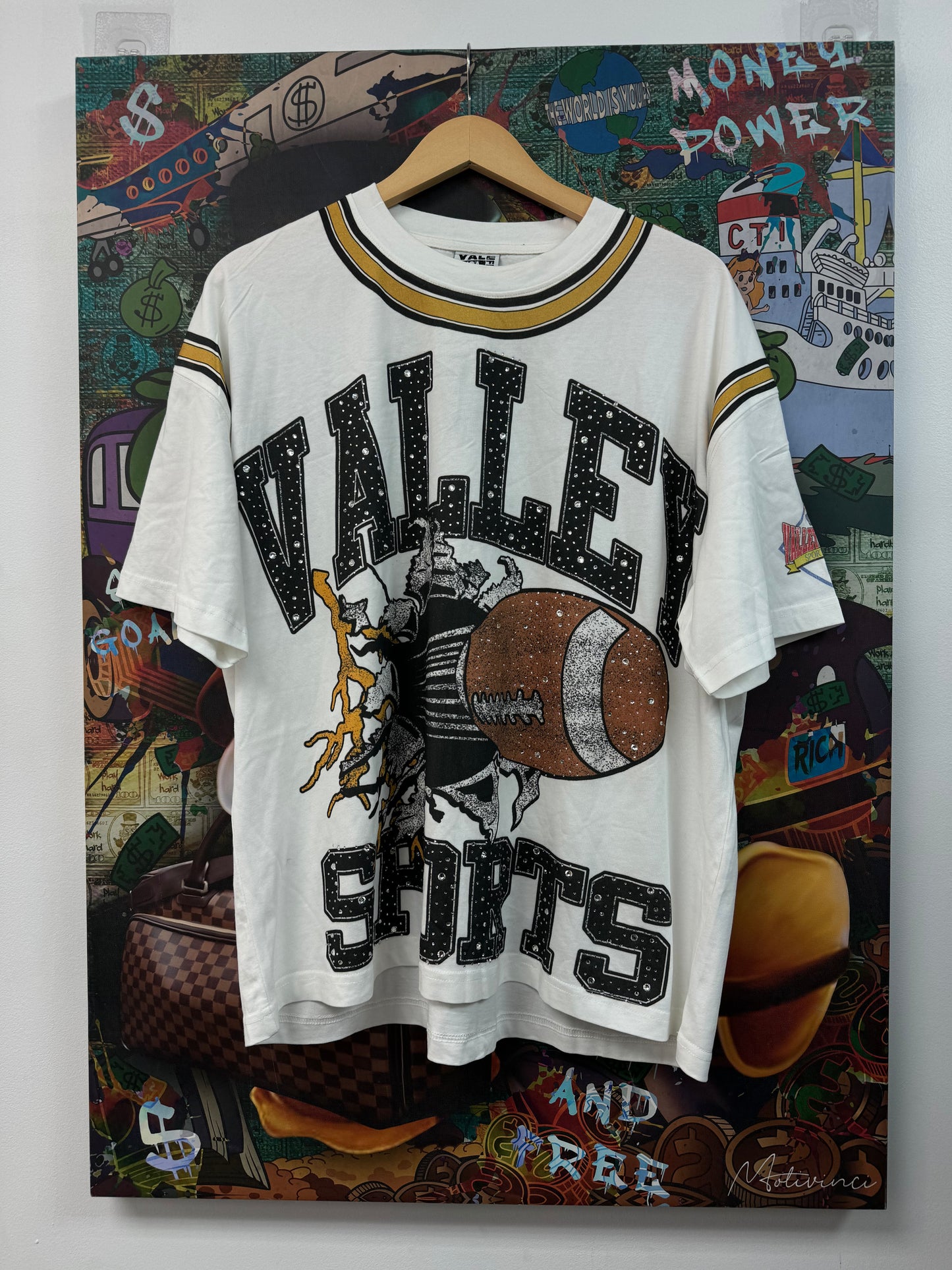 Vale White Classic Bling Tee