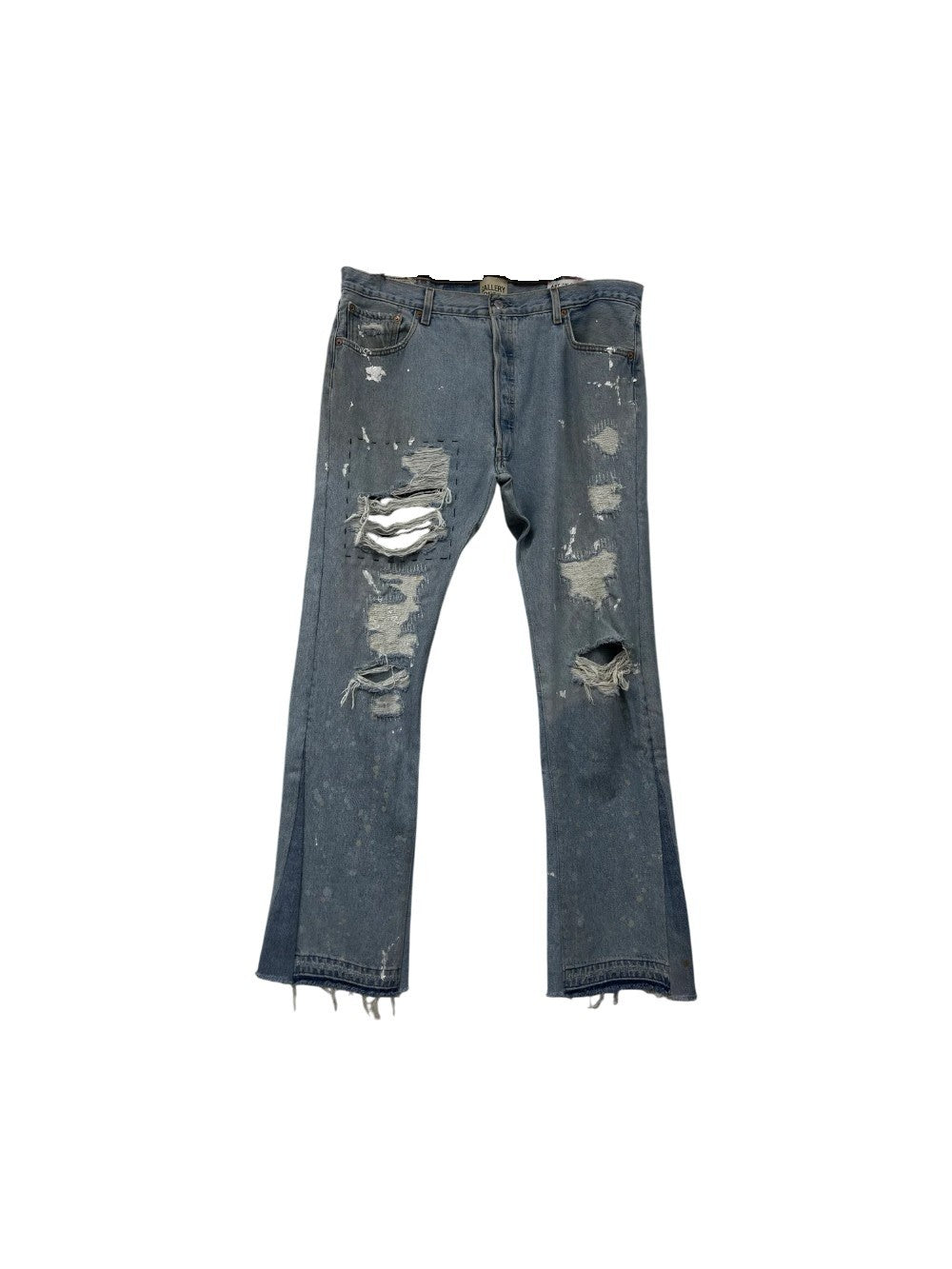 Gallery Dept Distressed Flared Light Wash Jeans