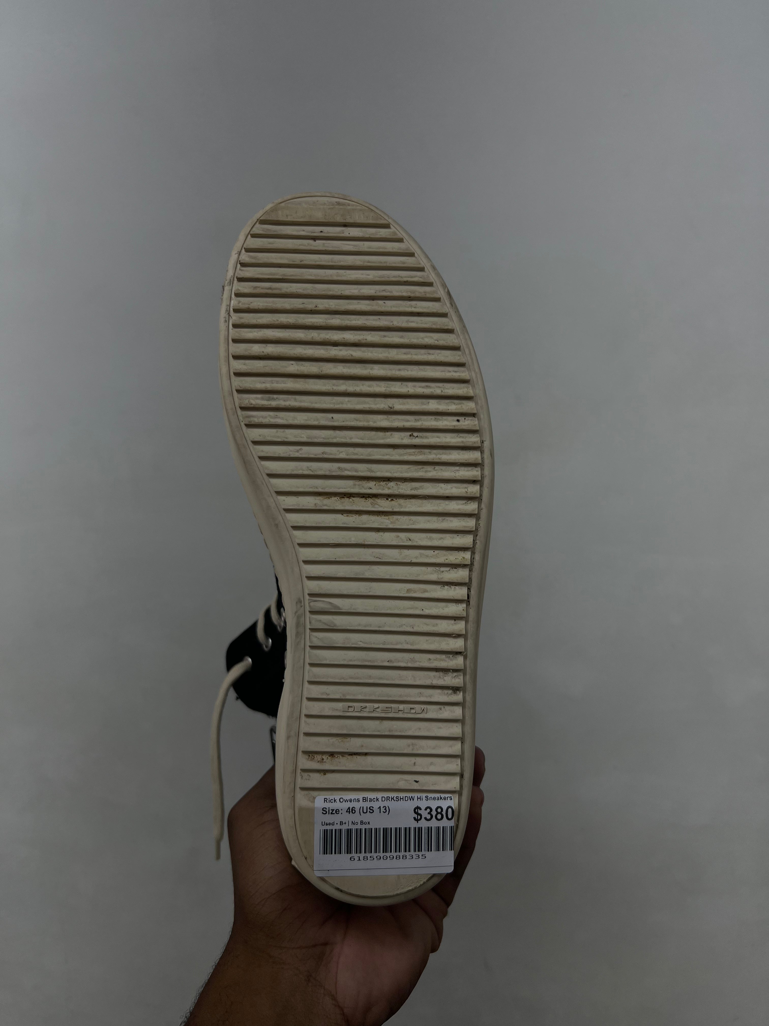 Rick Owens Black DRKSHDW Hi Sneakers