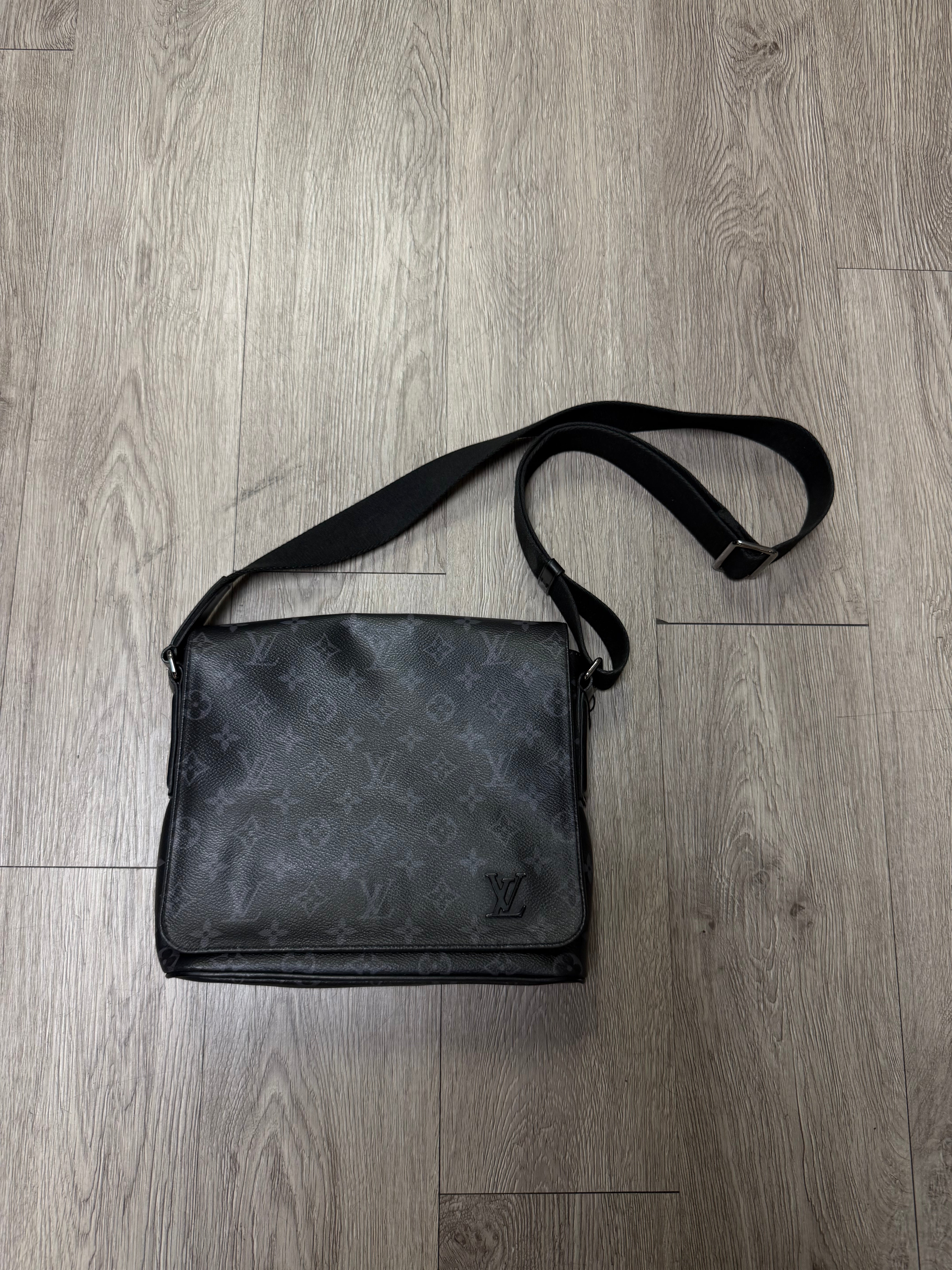 Louis Vuitton Black Monogram District Messenger Bag