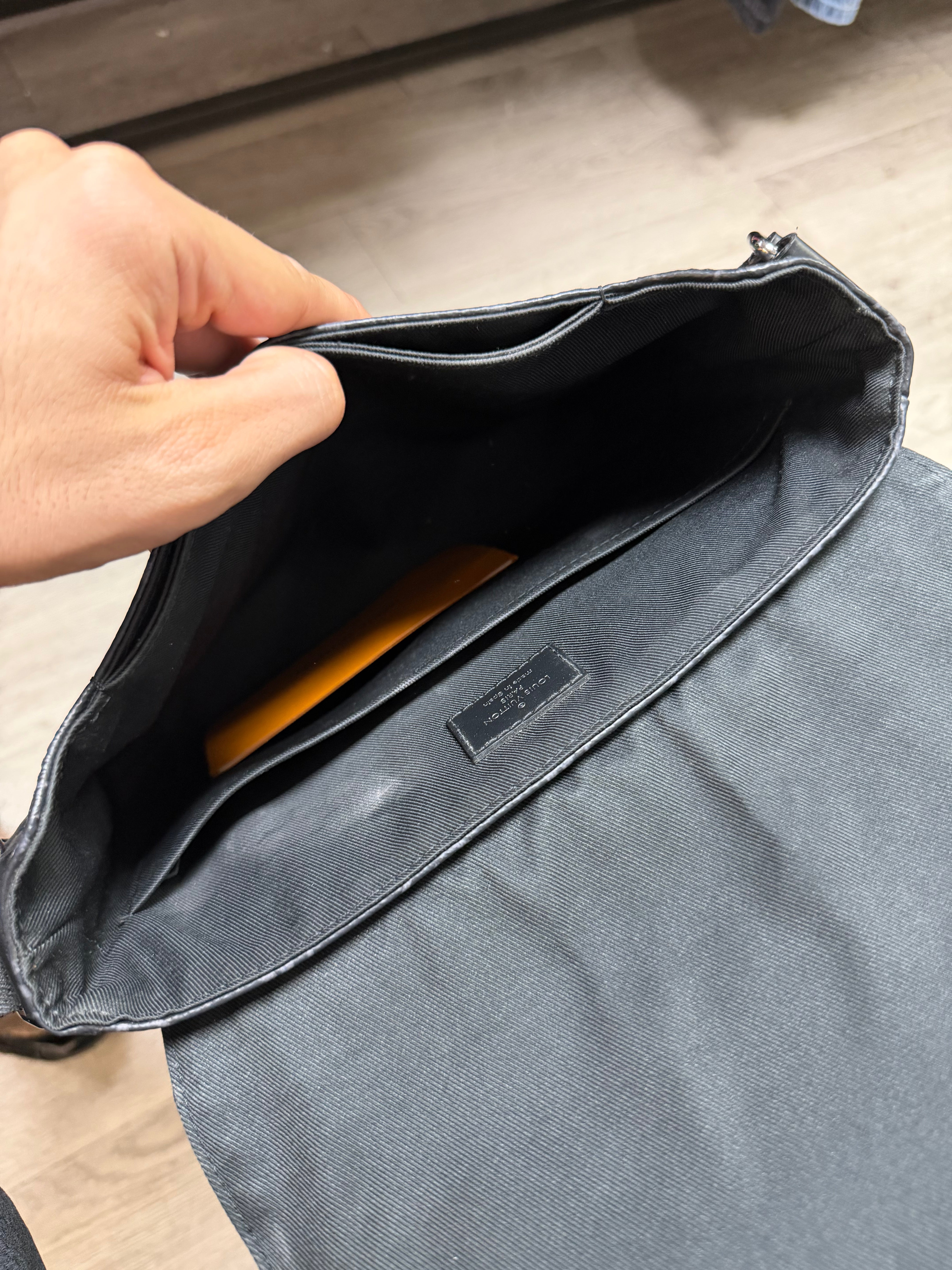 Louis Vuitton Black Monogram District Messenger Bag