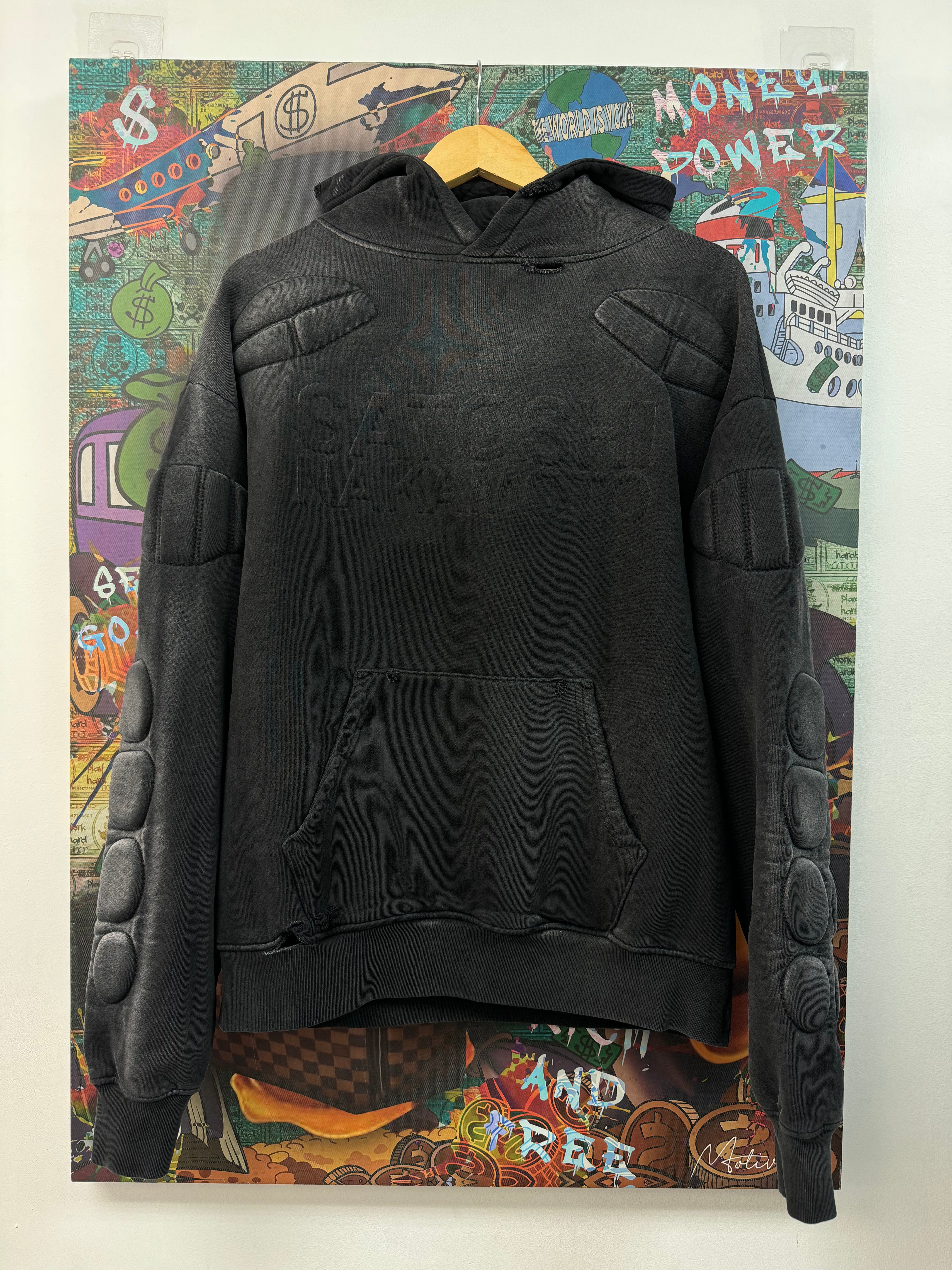 Satoshi Nakamoto Black Logo Hoodie