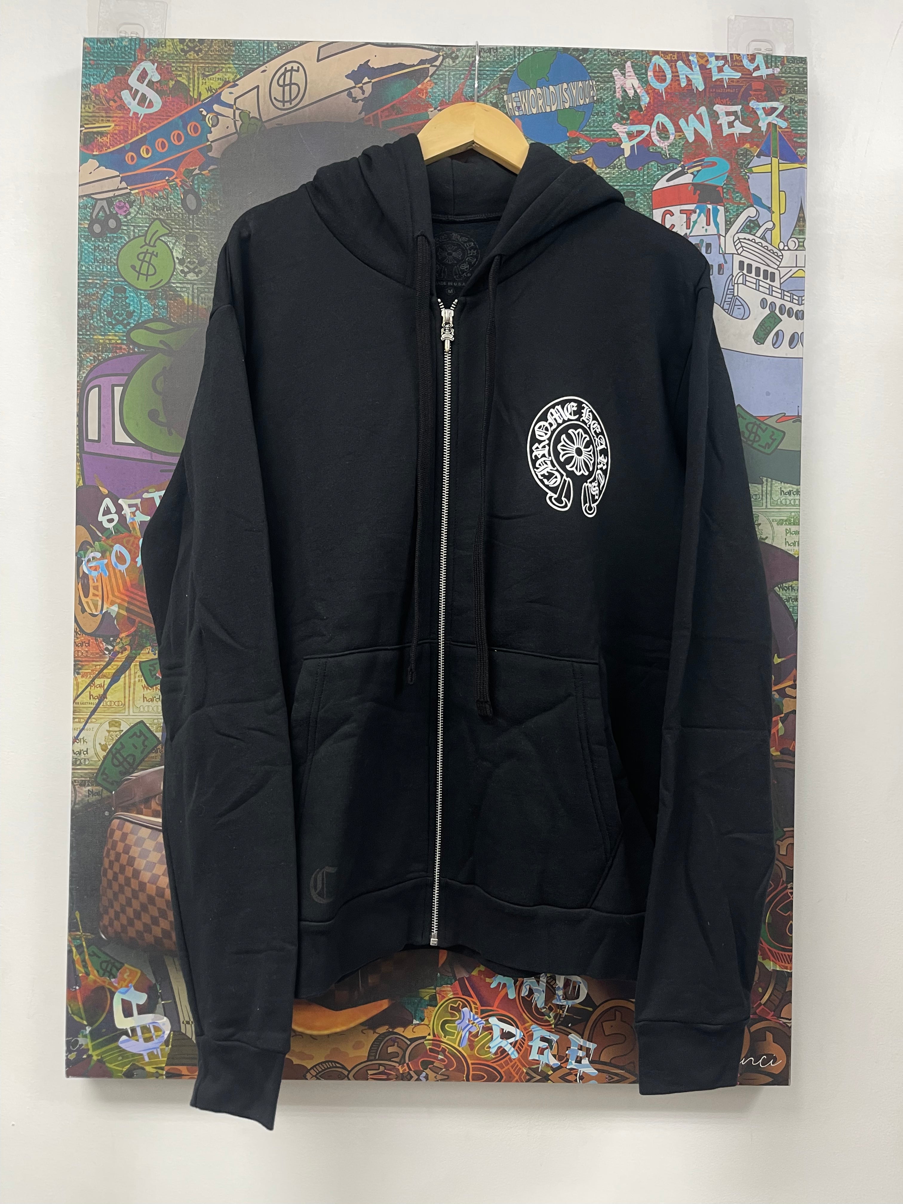 Chrome  Hearts Black Osaka Horseshoe Zip Up