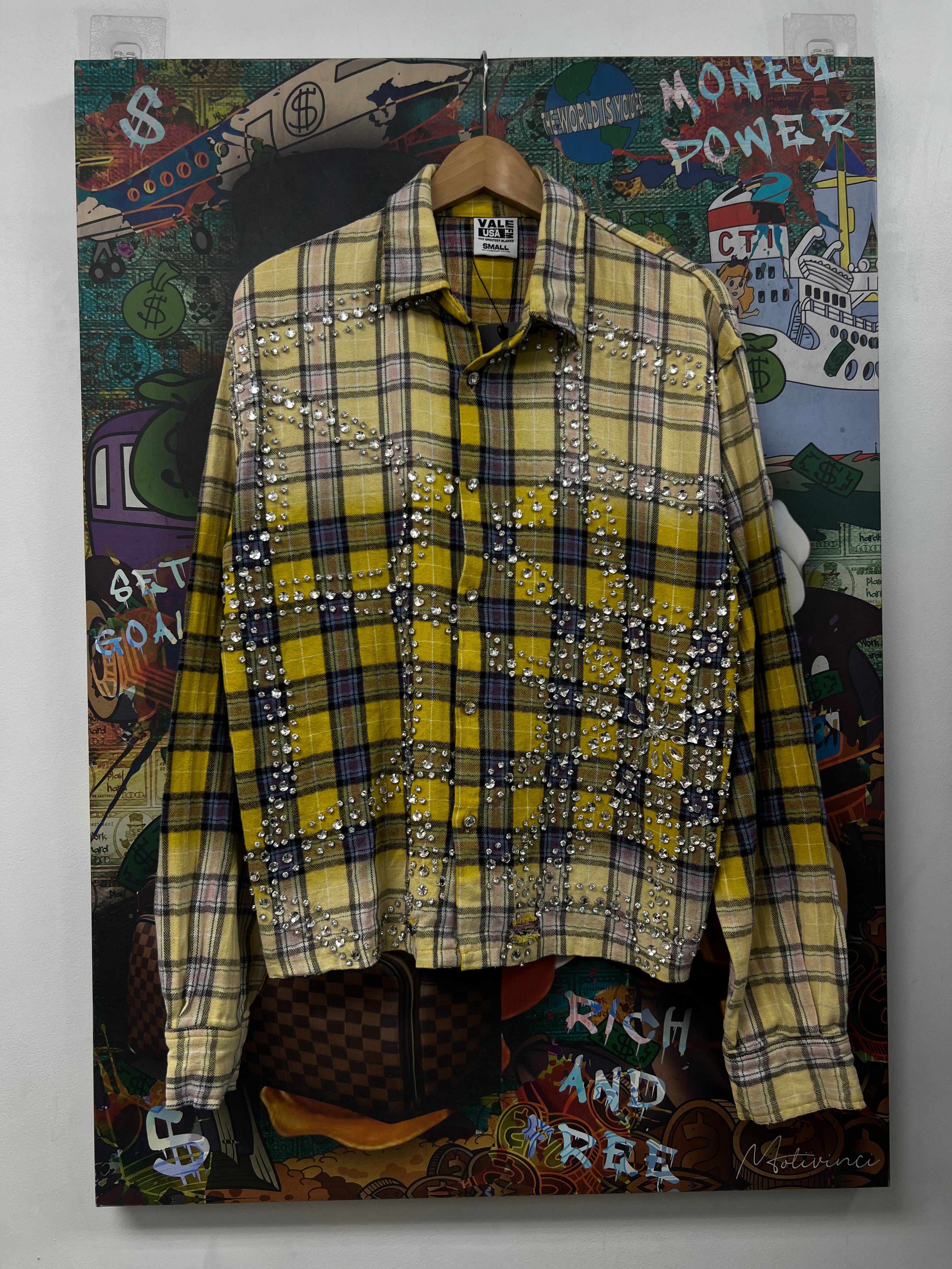 Vale Lemonhead Rhinestone Flannel