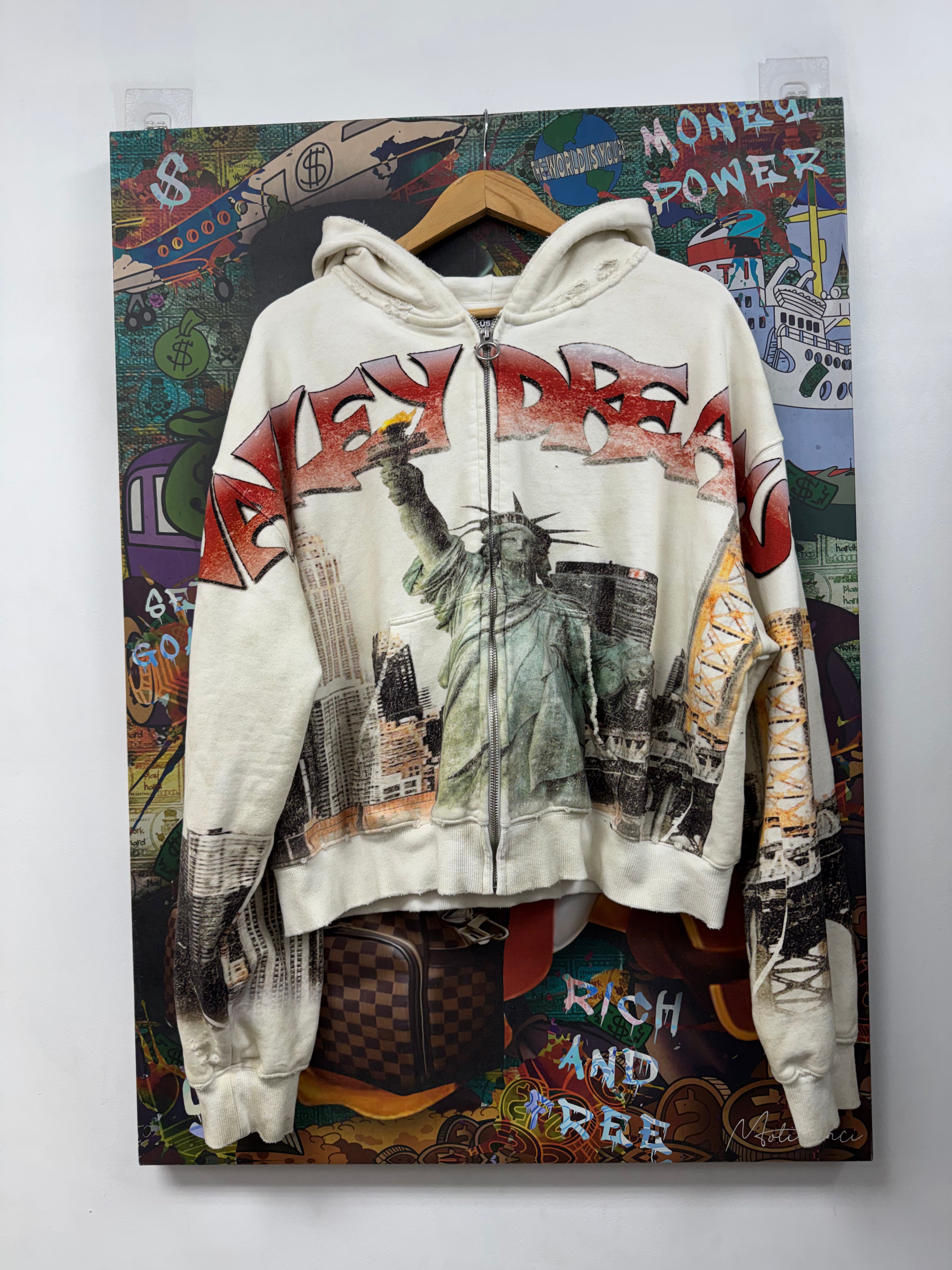 Vale NYC Skyline Liberty Zip Up