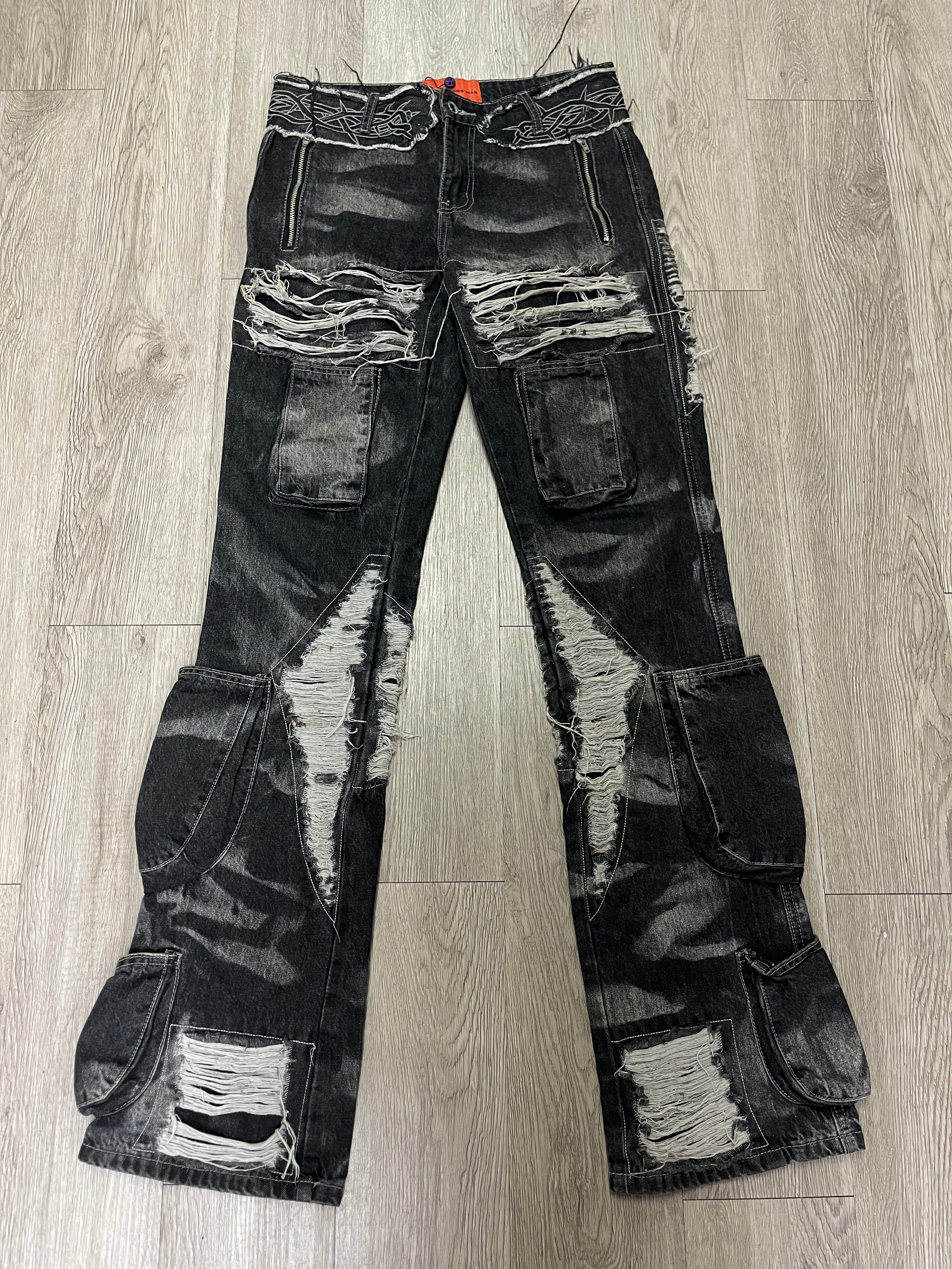 Who Decides War Thorned Cargo Jeans