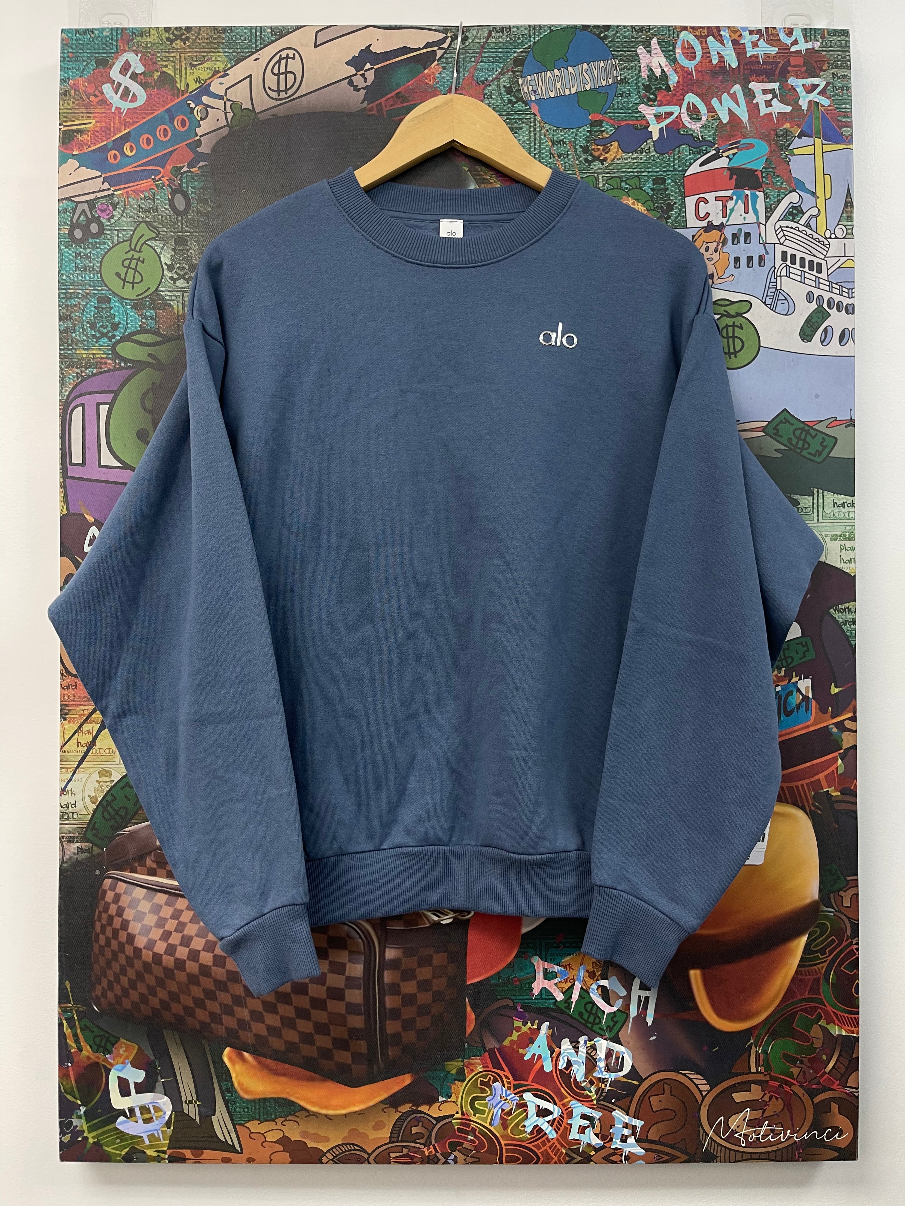 ALO Blue Crewneck