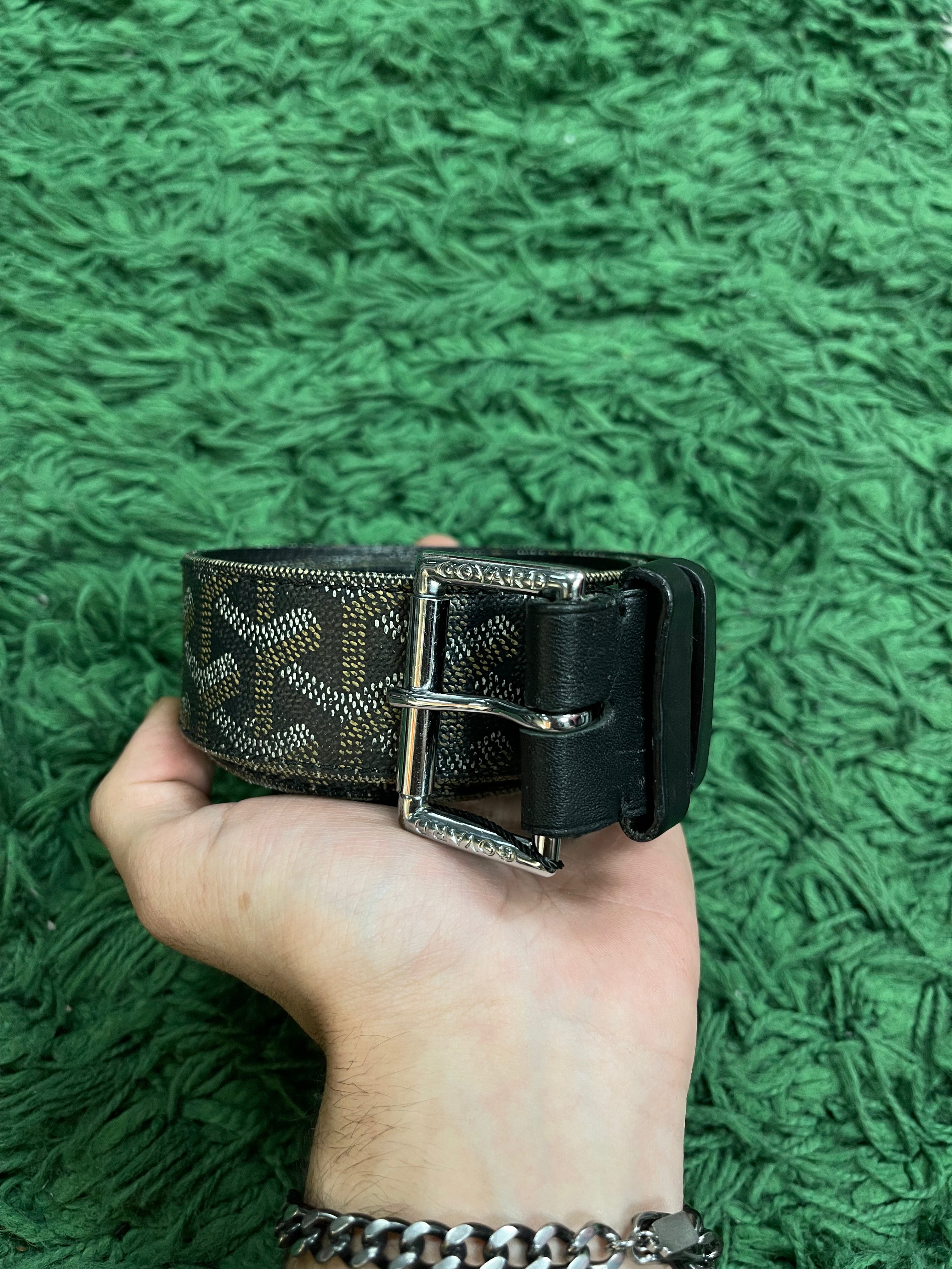 Goyard Black Brown Monogram (105) Belt