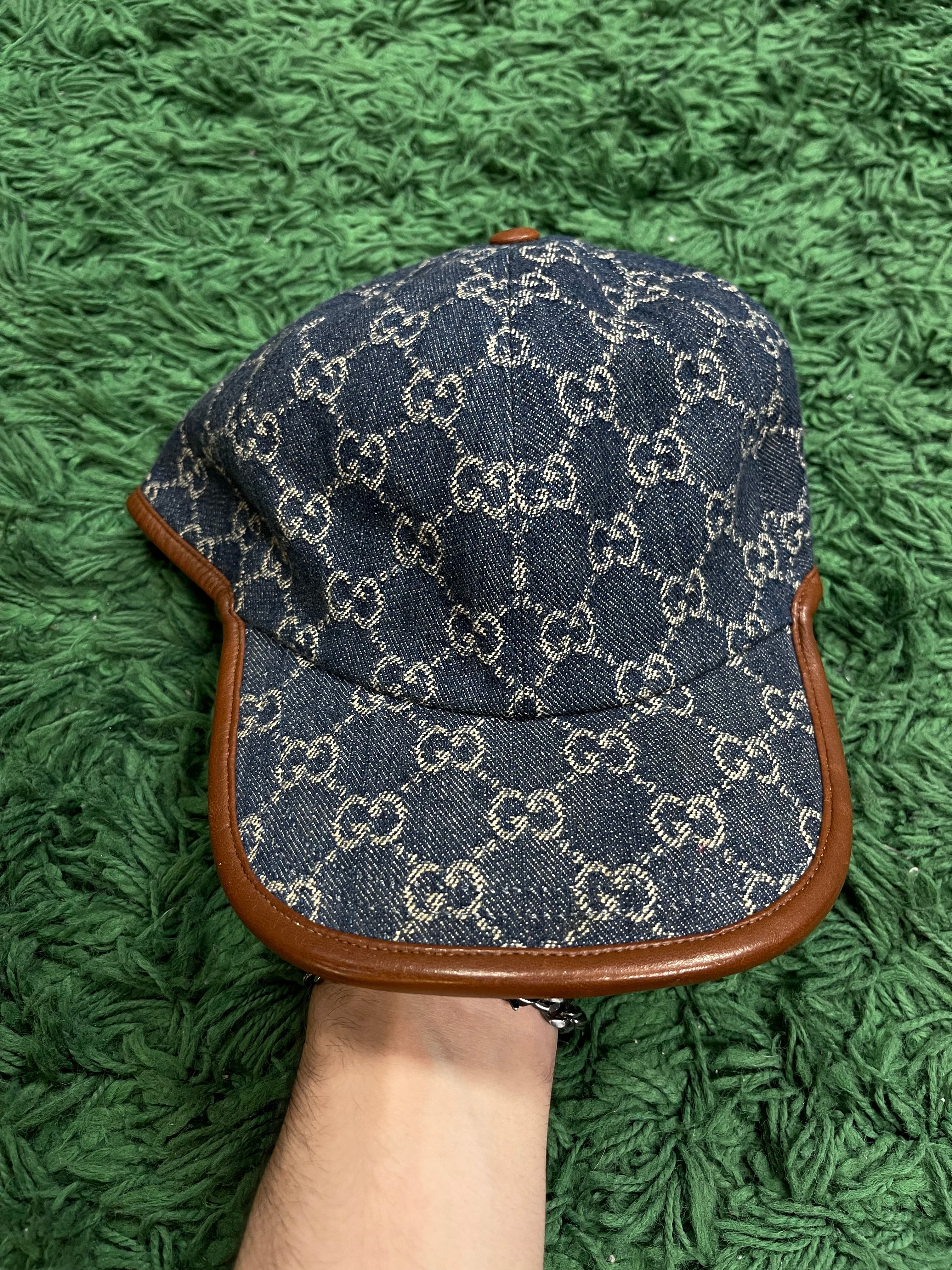 Gucci Denim Monogram Hat