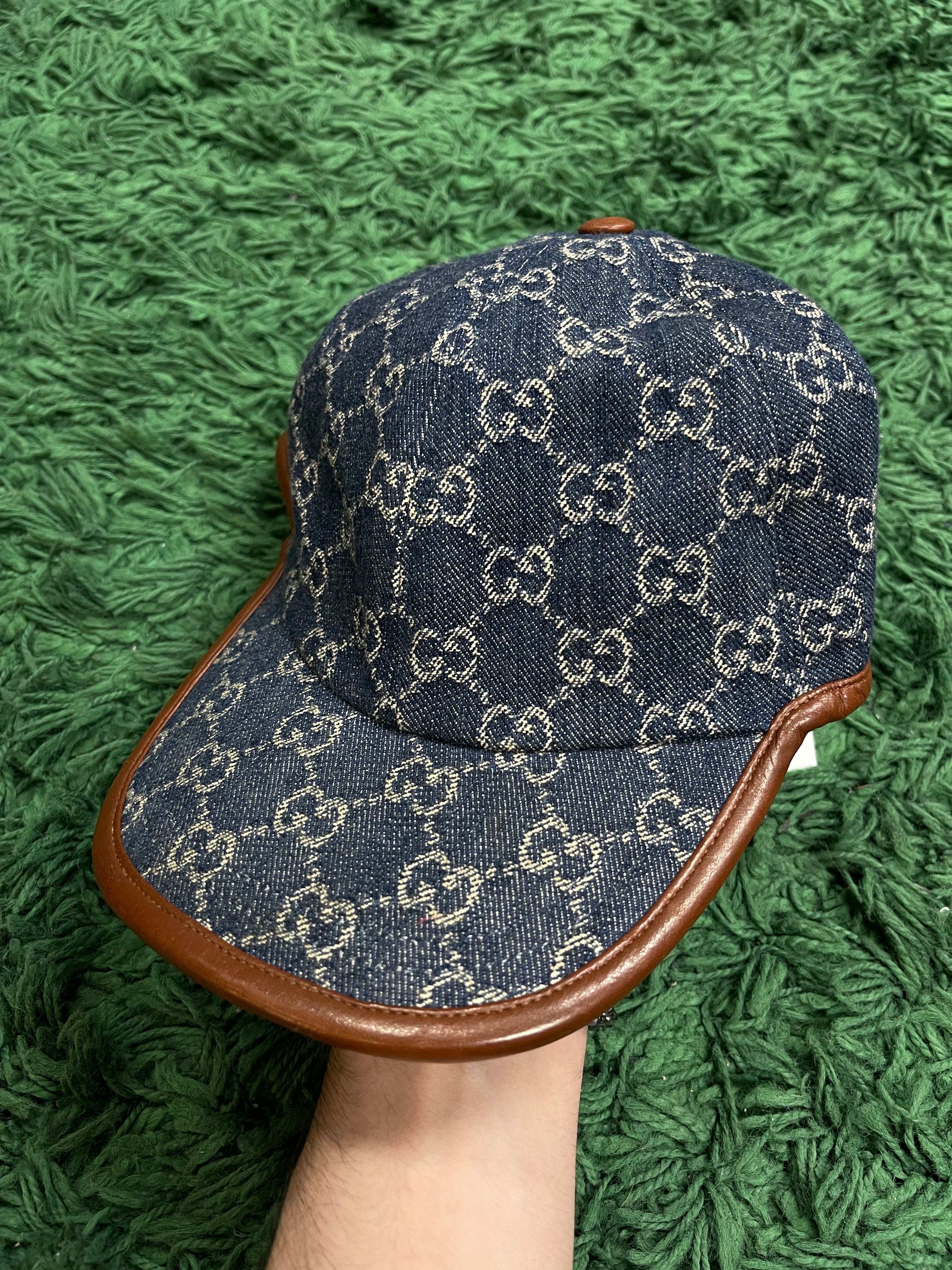 Gucci Denim Monogram Hat