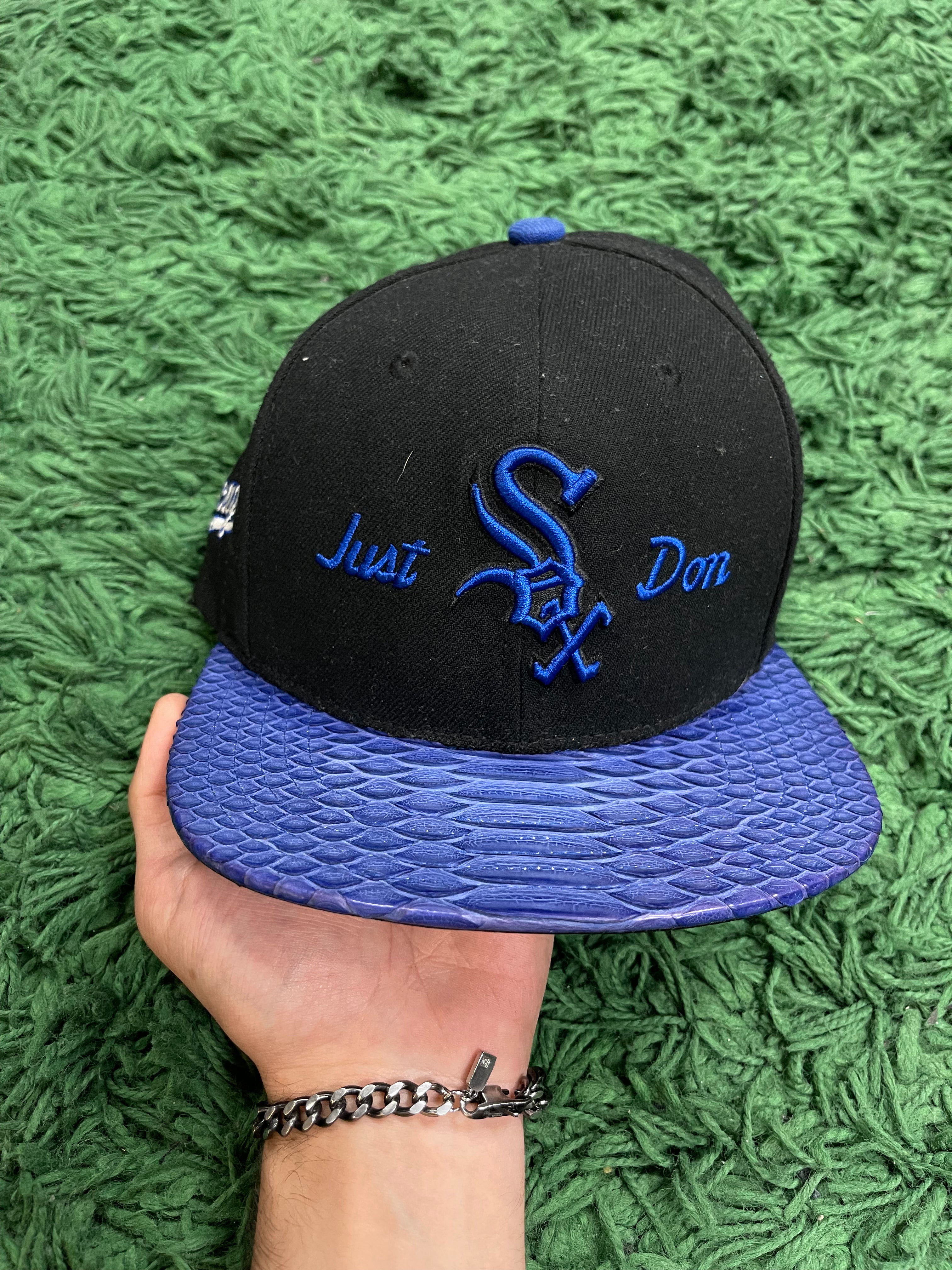 Just Don Black Blue Chicago White Sox Hat