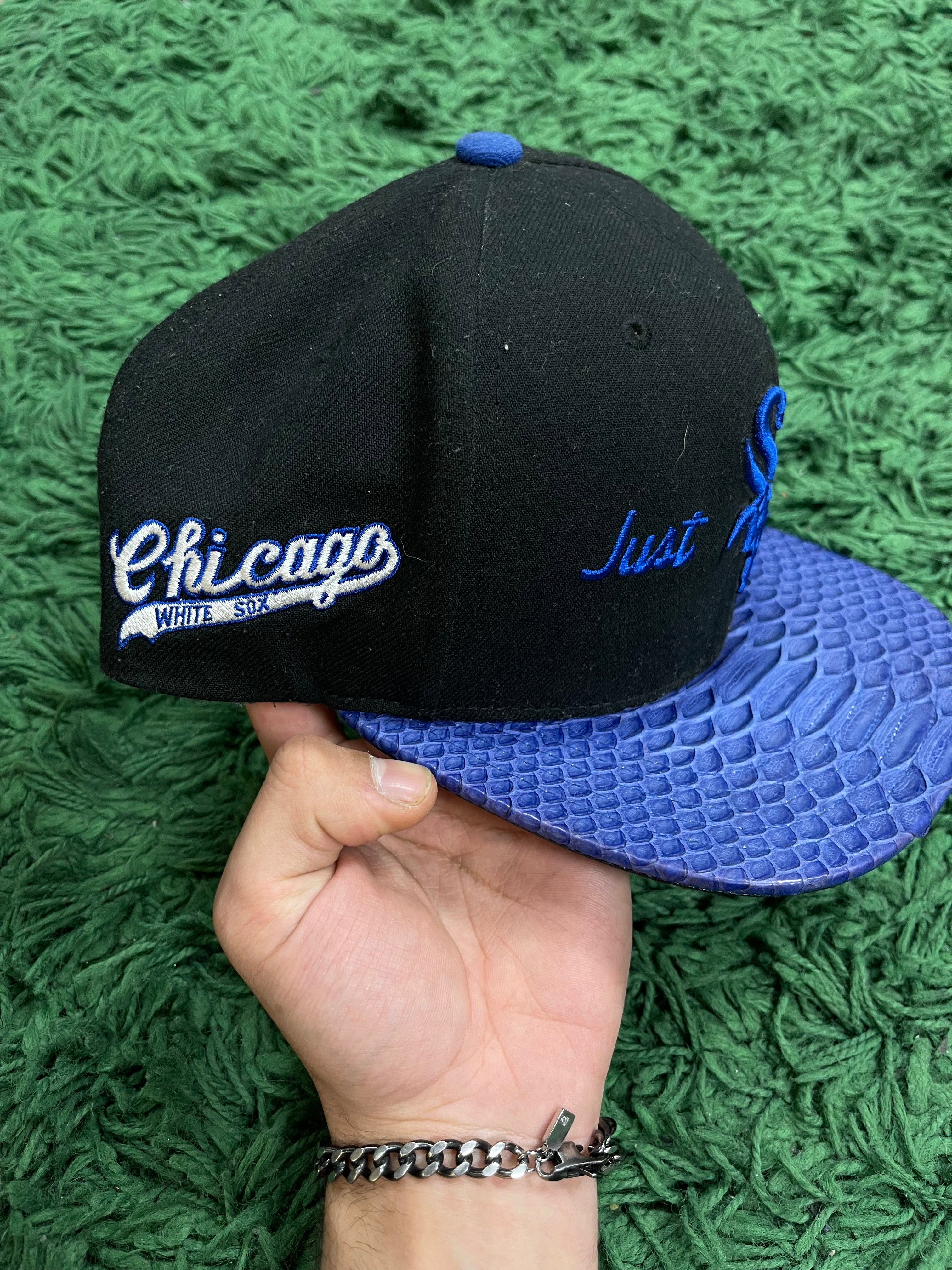 Just Don Black Blue Chicago White Sox Hat