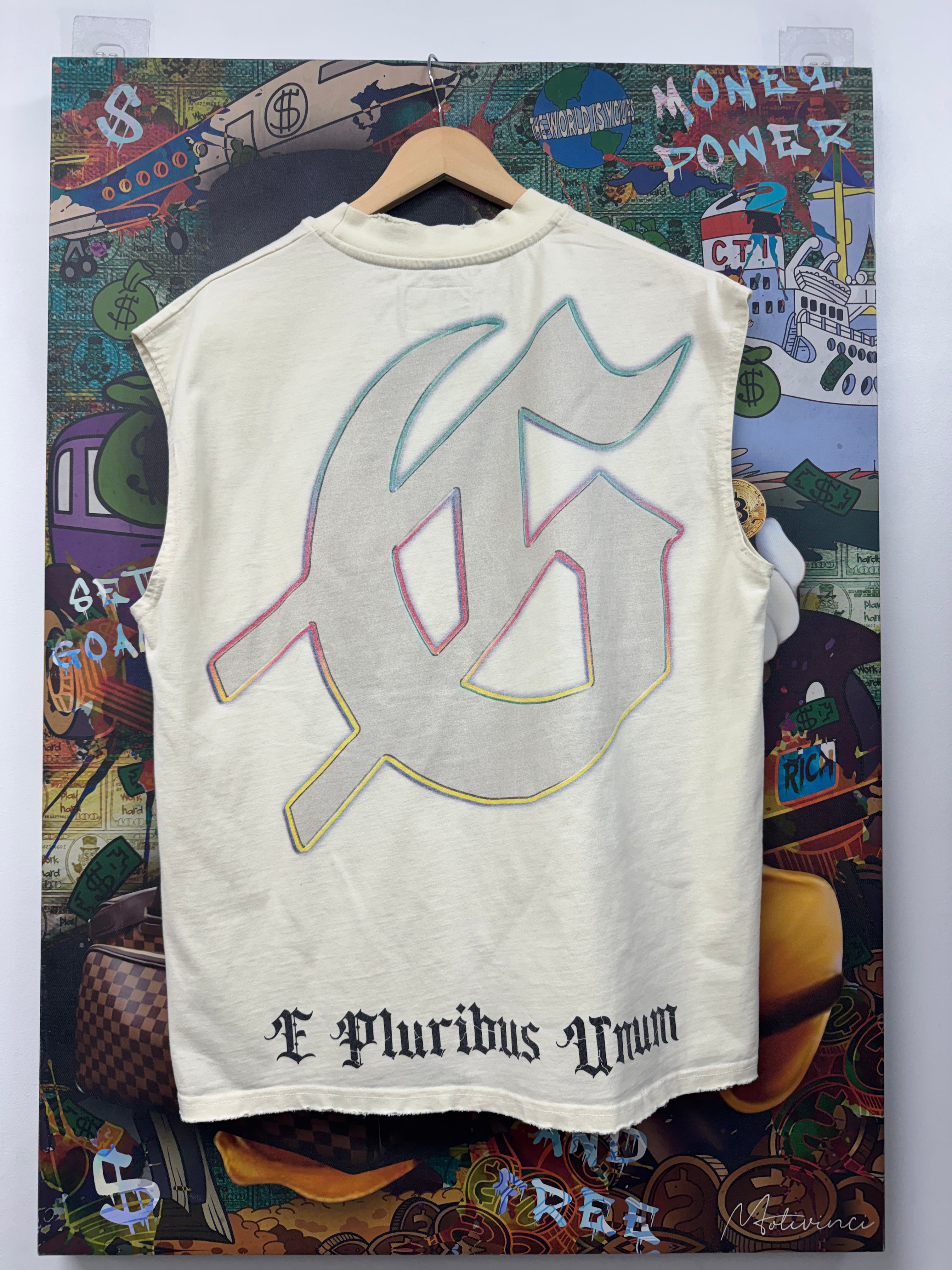 Godspeed Mankind Vs AI Bone Digi Sleeveless Tee