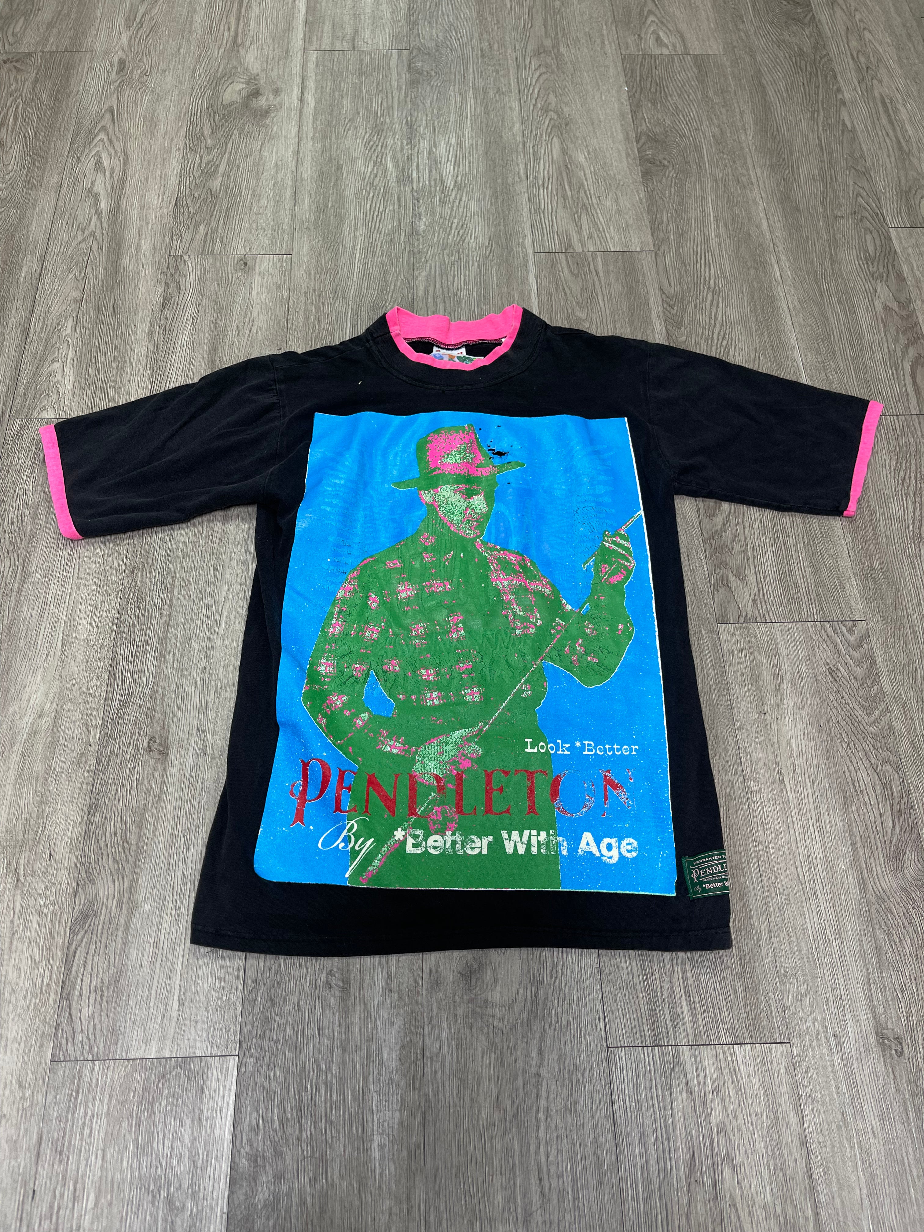 Better With Age Black Pendleton Double Layer Tee