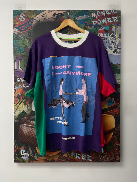 Better With Age Jimmy 3 Panel Tee Purple New XL With Tags