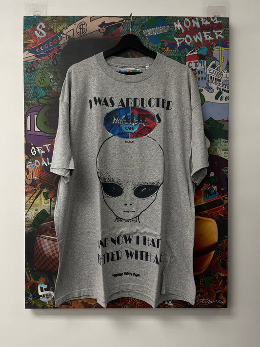 Better With Age Abducted By Aliens Tee Grey New XXL With Tags