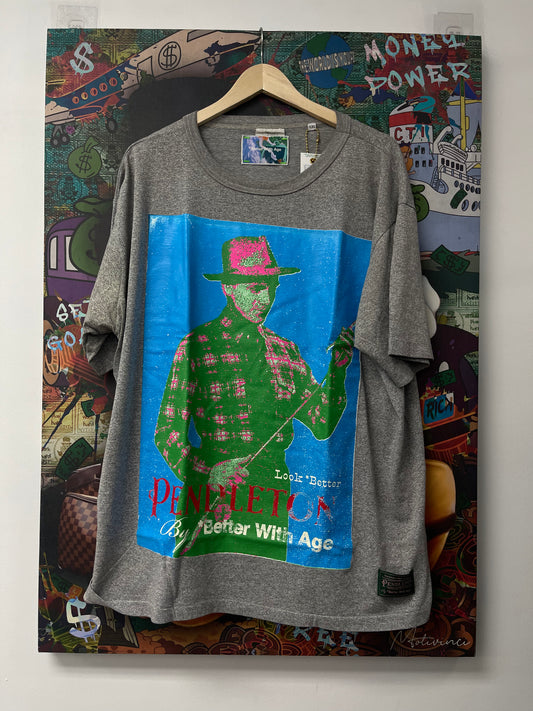 Better With Age Pendleton Novel Tee Ash Grey New XXL With Tags