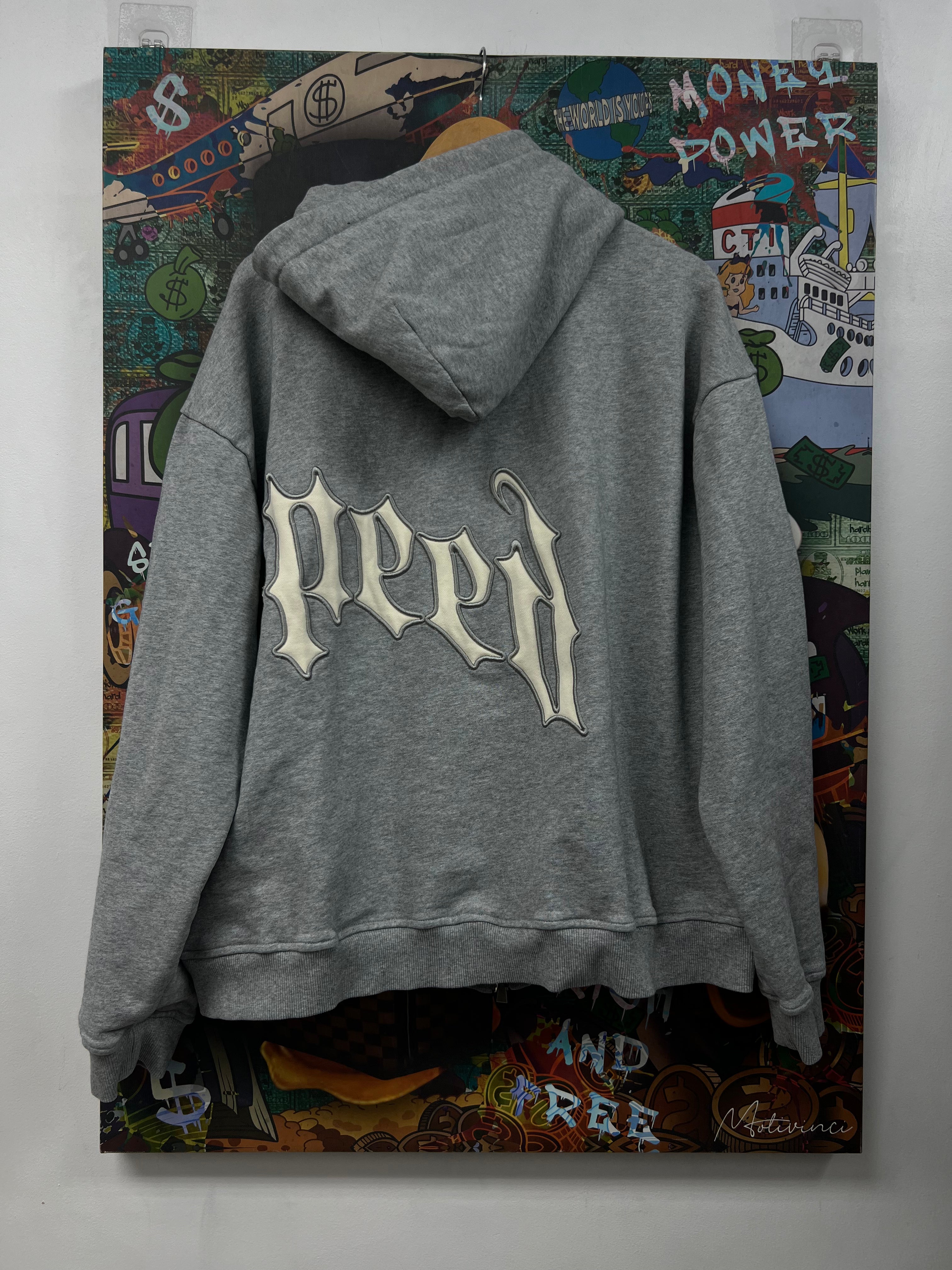 Godspeed Grey OG Logo Zip Up