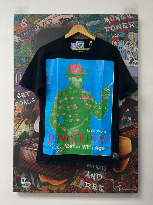 Better With Age Pendleton Novel Tee Black New Medium With Tags