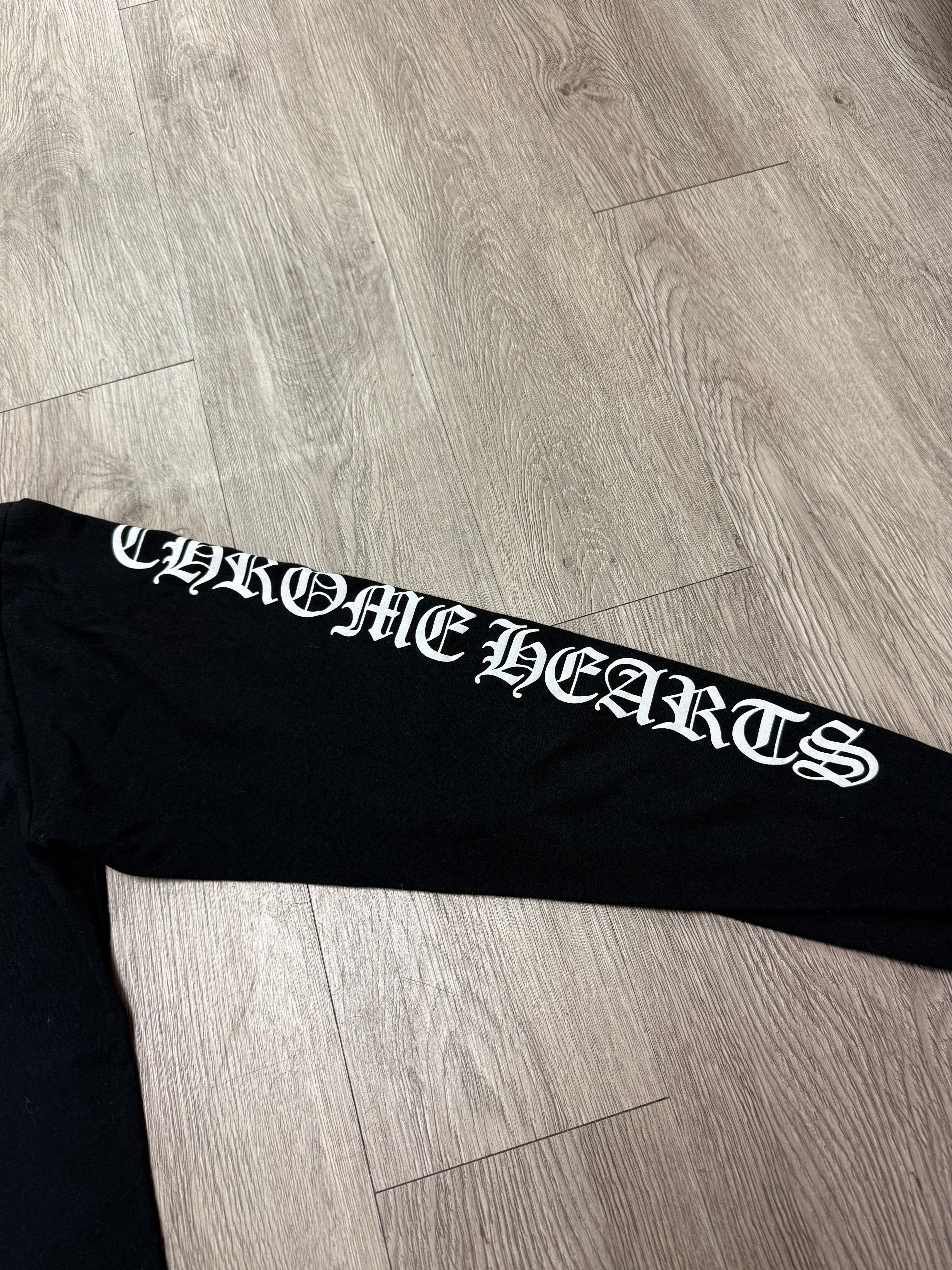 Chrome Hearts Black Horseshoe Cross Long Sleeve