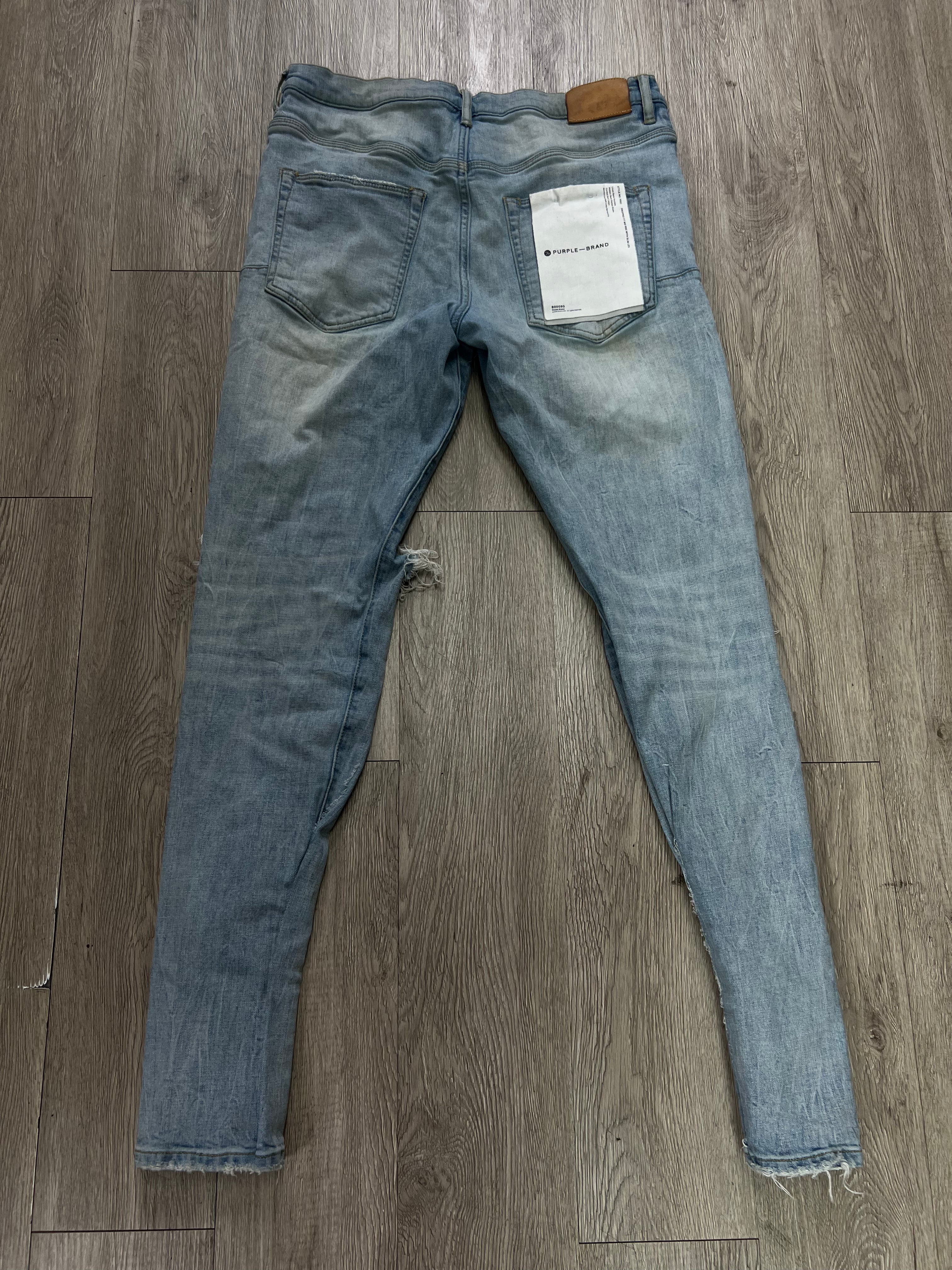 Purple Brand Vintage Wash Knee Blowout Jeans