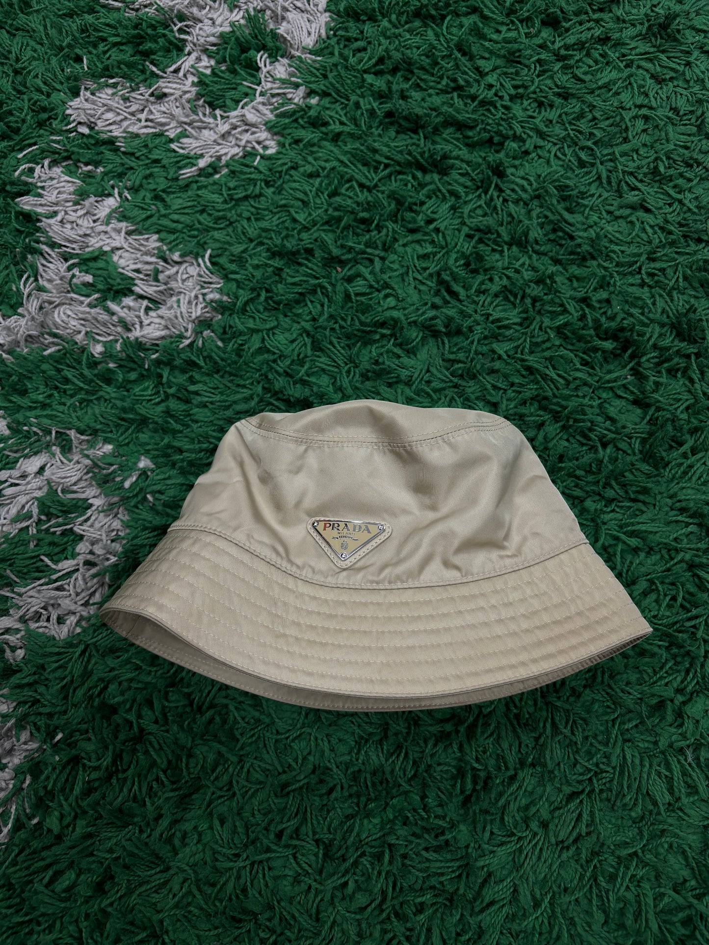 Prada Nylon Bucket Hat  Used