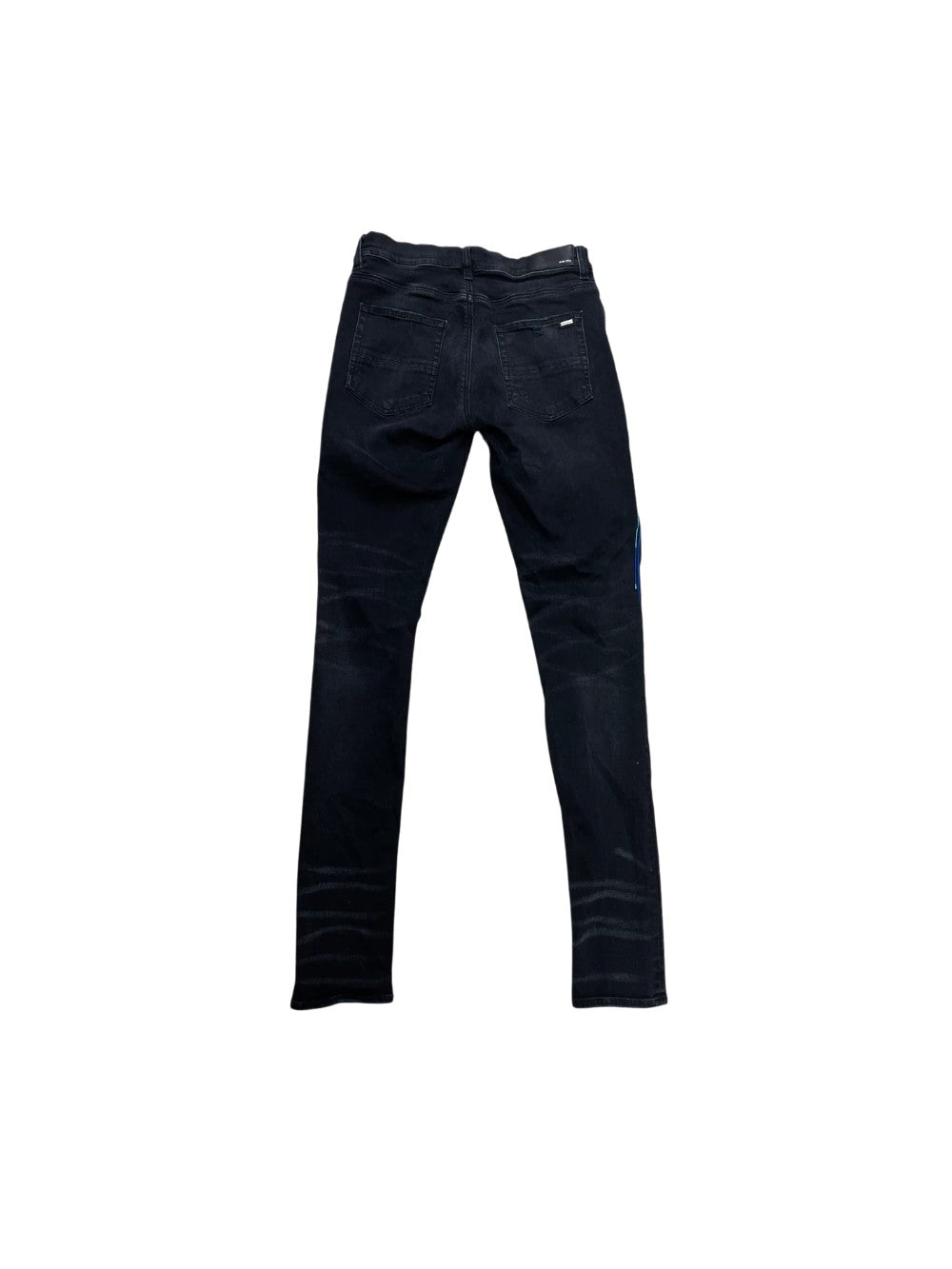 Amiri Paint Drip Black Jeans