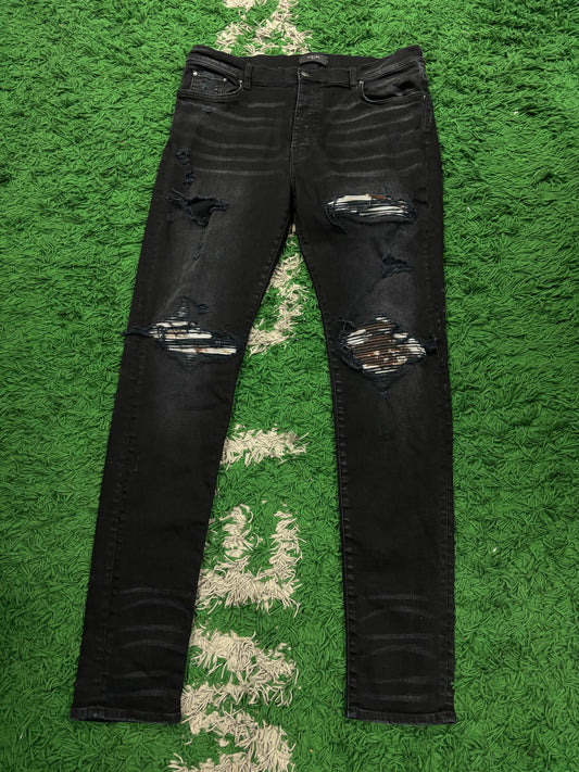 Amiri MX1 Black Marble Patch  Used 36