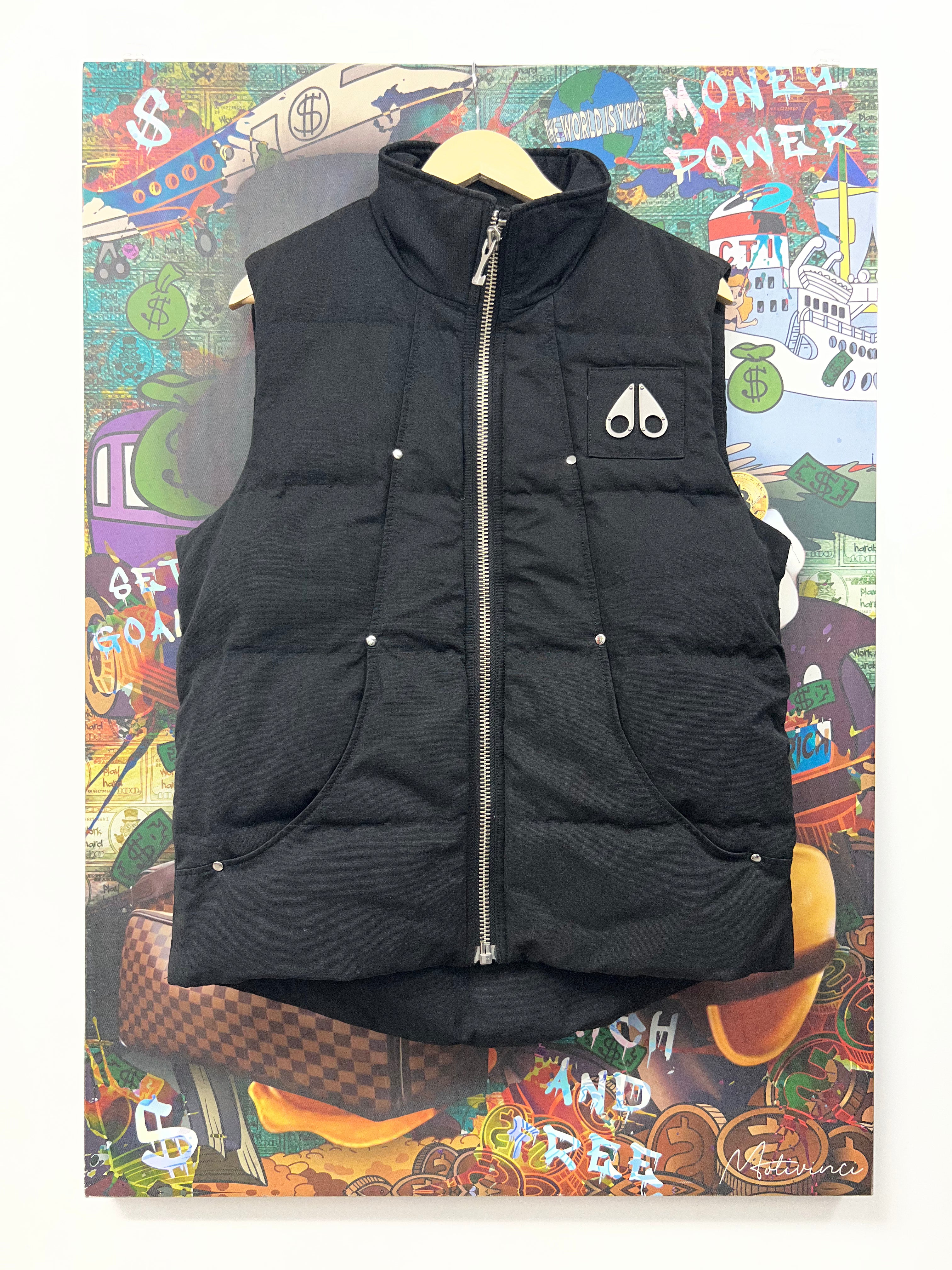 Moose Knuckles Black 3Q Bomber Vest