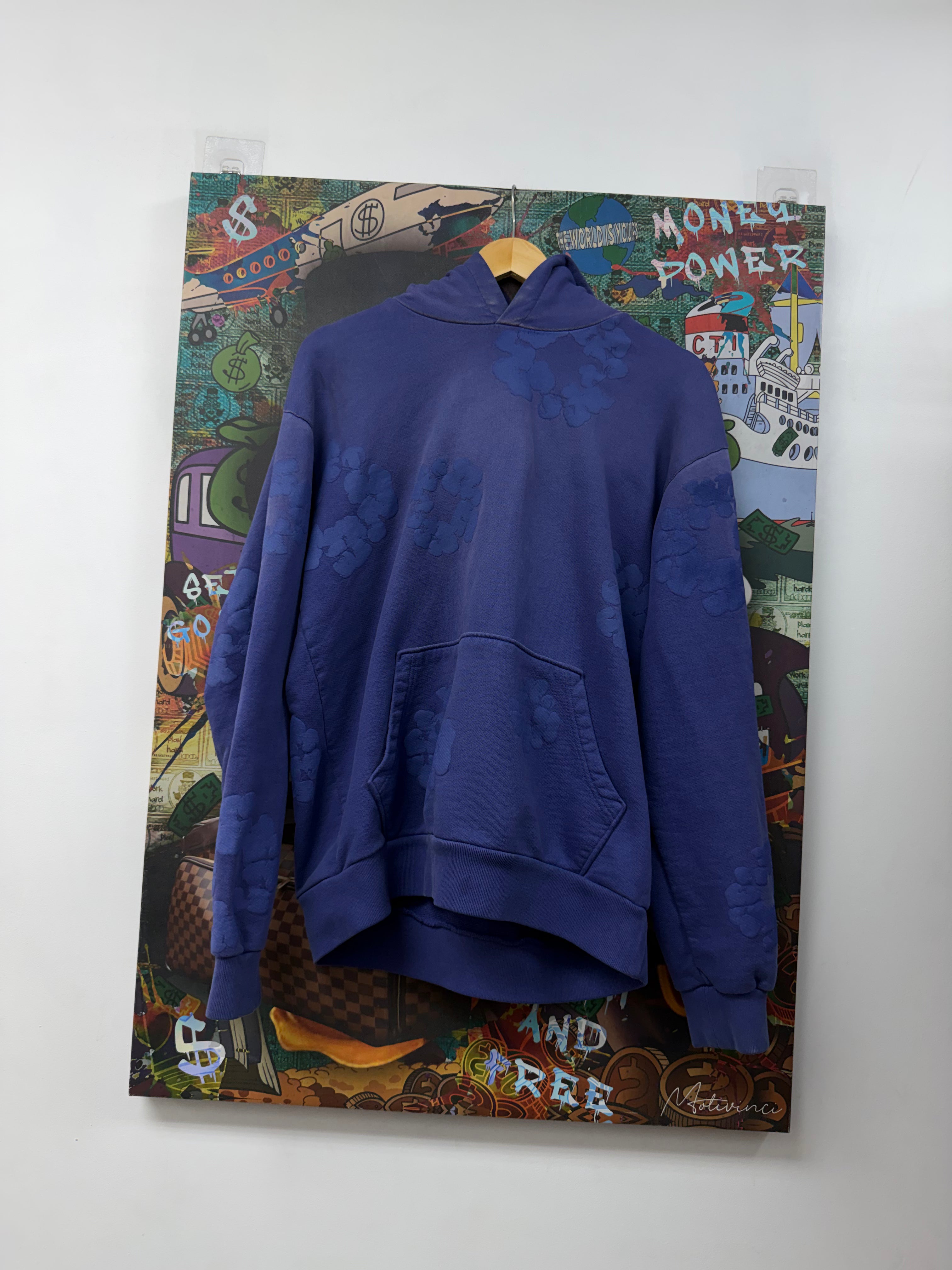 Denim Tears Purple Tonal Cotton Wreath Hoodie