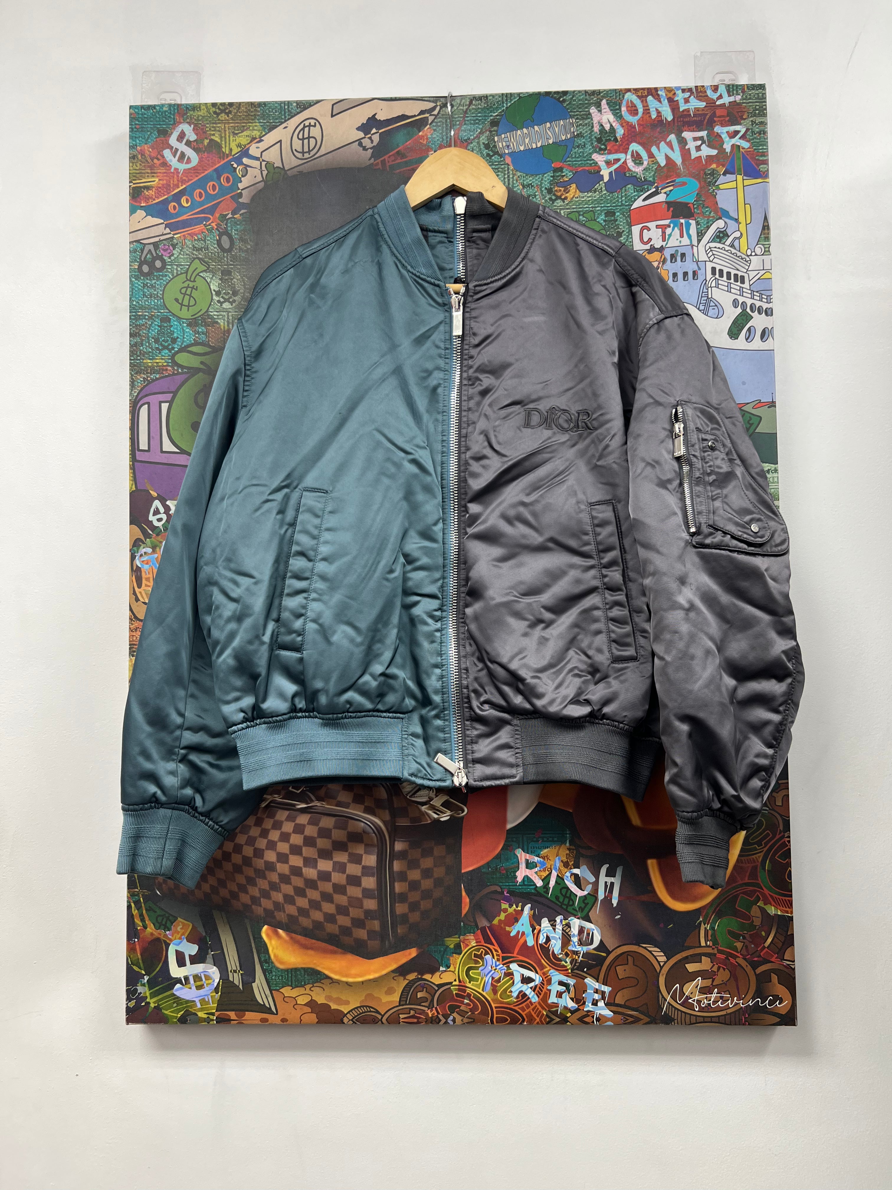 Dior Judy Bame Satin Double Zipper Jacket