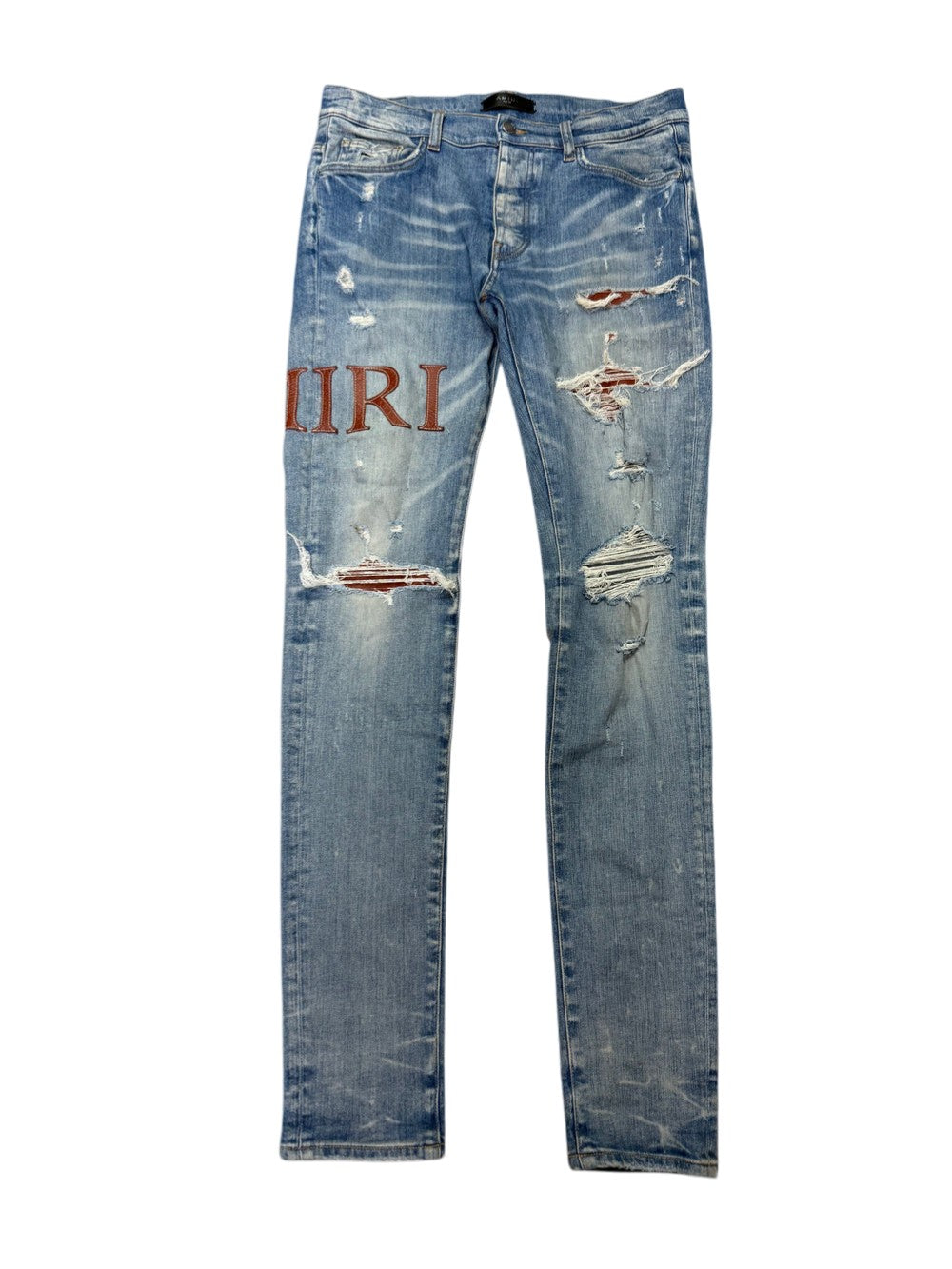 Amiri Clay "Side Logo" Light Wash Jeans