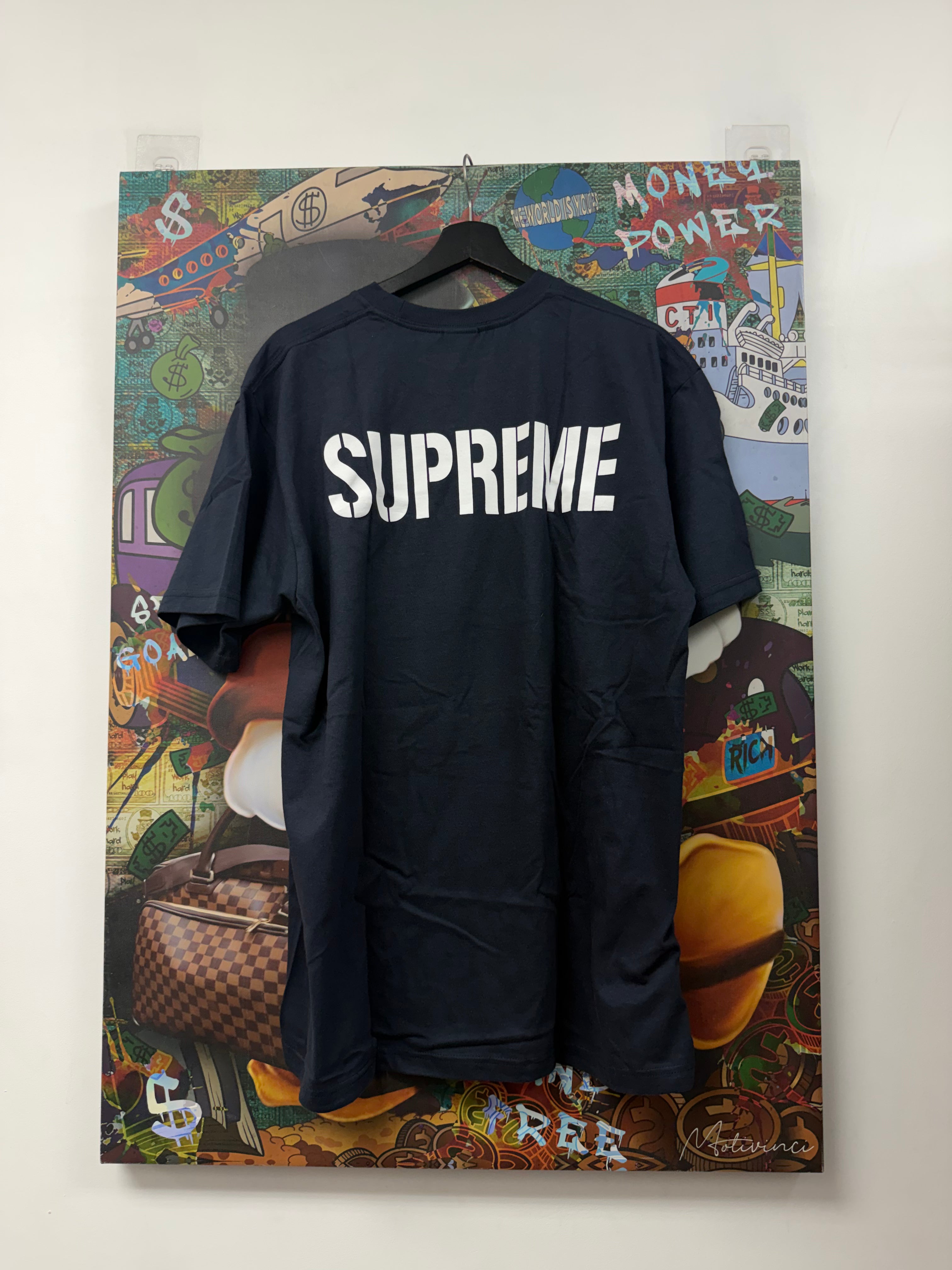 Supreme Navy Red World Famous Tee