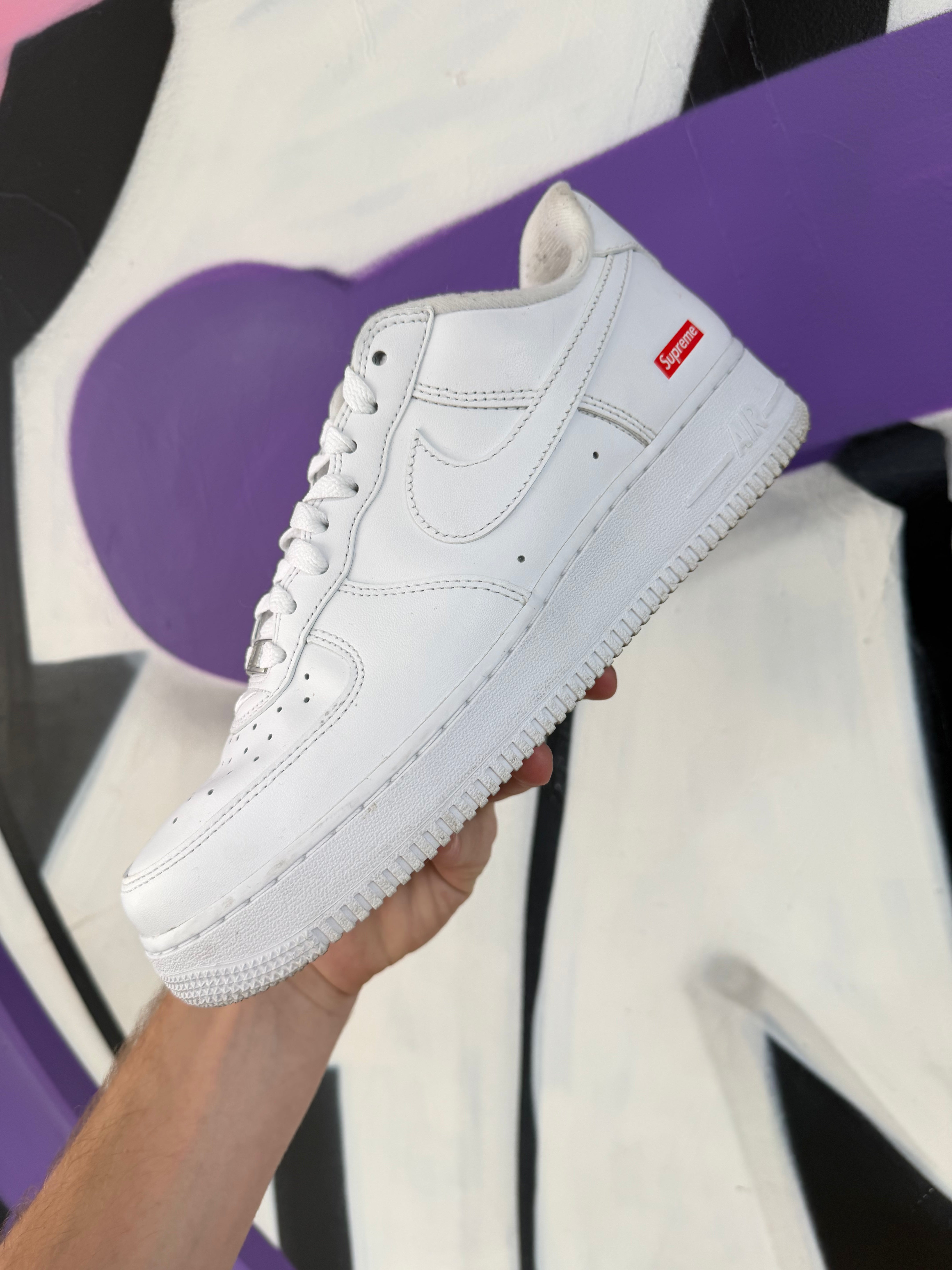 Nike Supreme AF1 White Sneakers